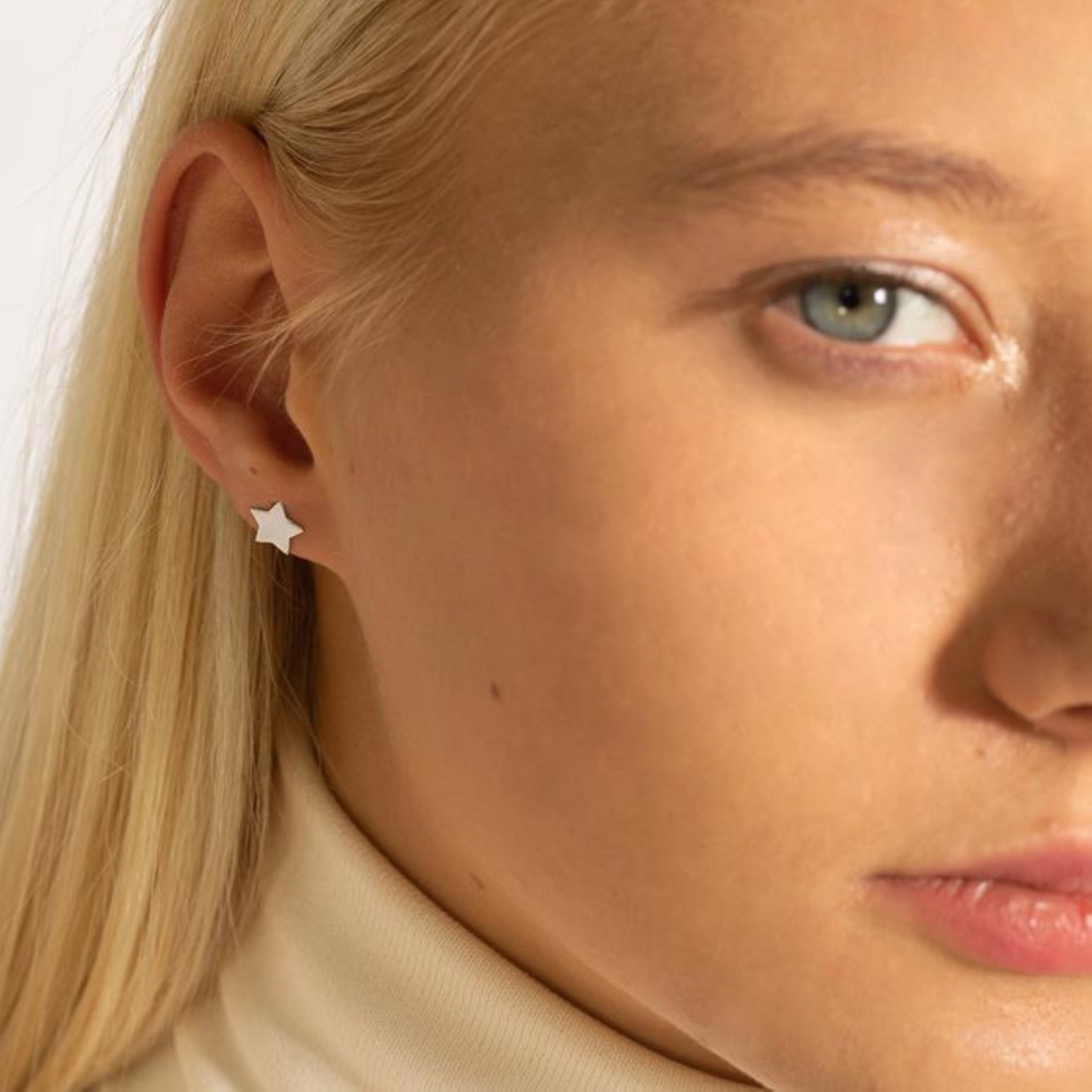 925er Silberohrringe mit Rhodium-Finish - Essential