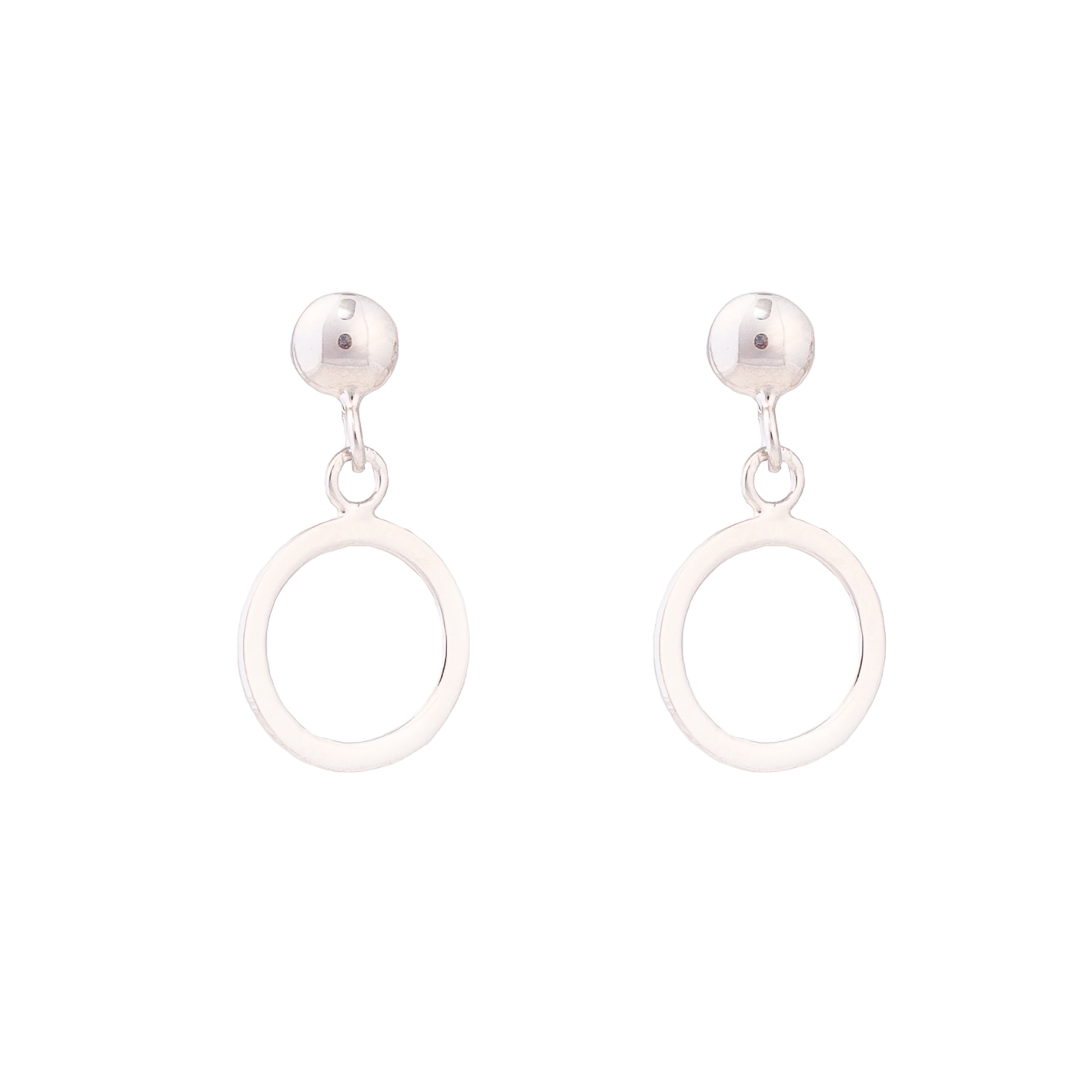 925er Silberohrringe mit Rhodium-Finish - Essential
