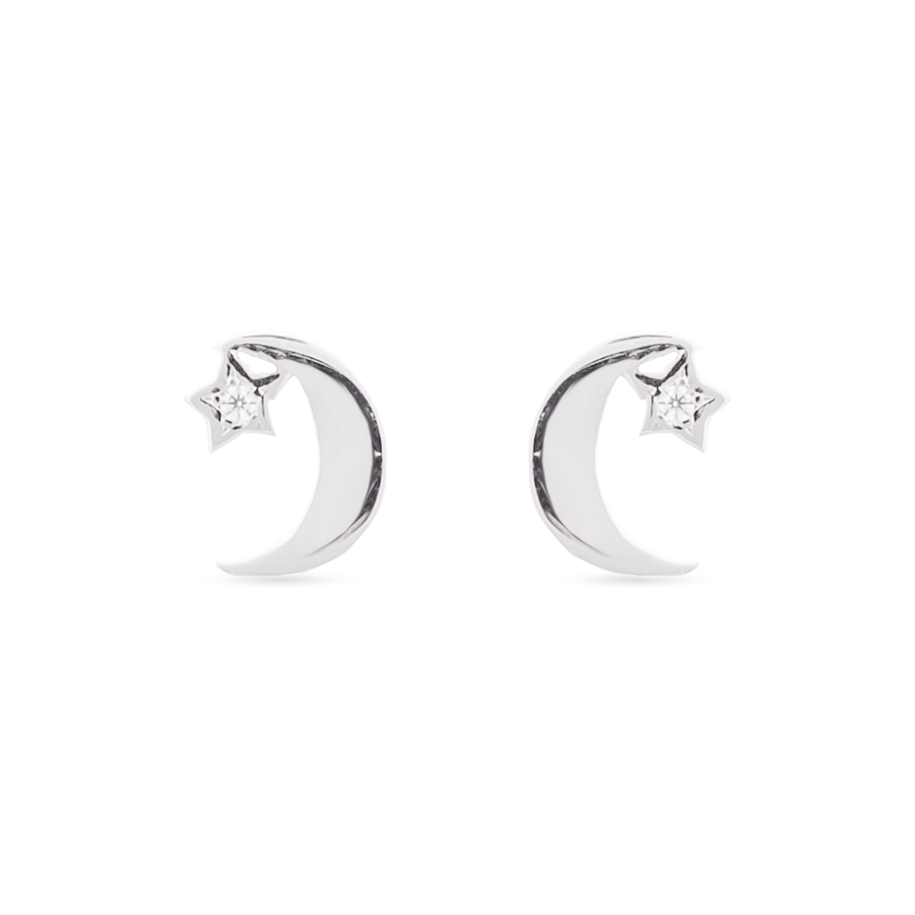 925er Silberohrringe mit Rhodium-Finish - Essential
