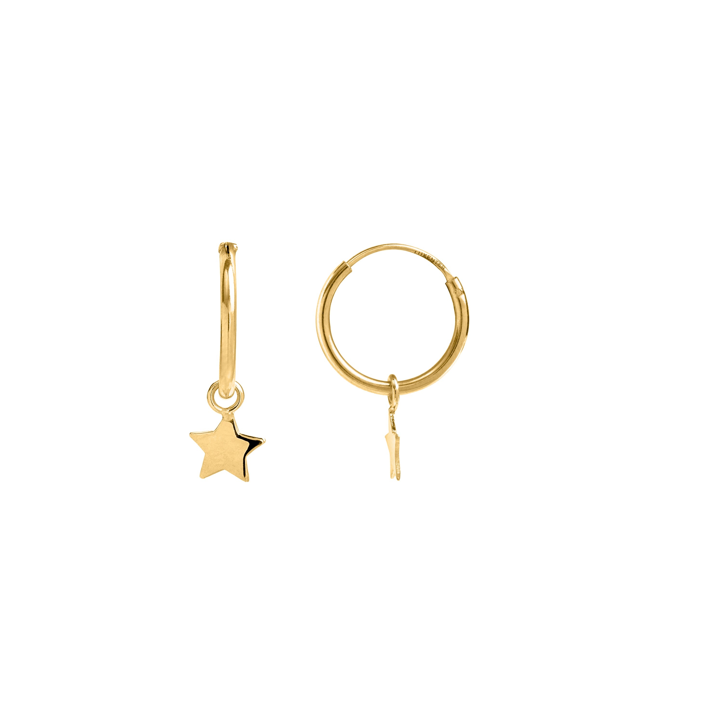 Orecchini in Argento Sterling 925 finiti in oro giallo 18K - Essential