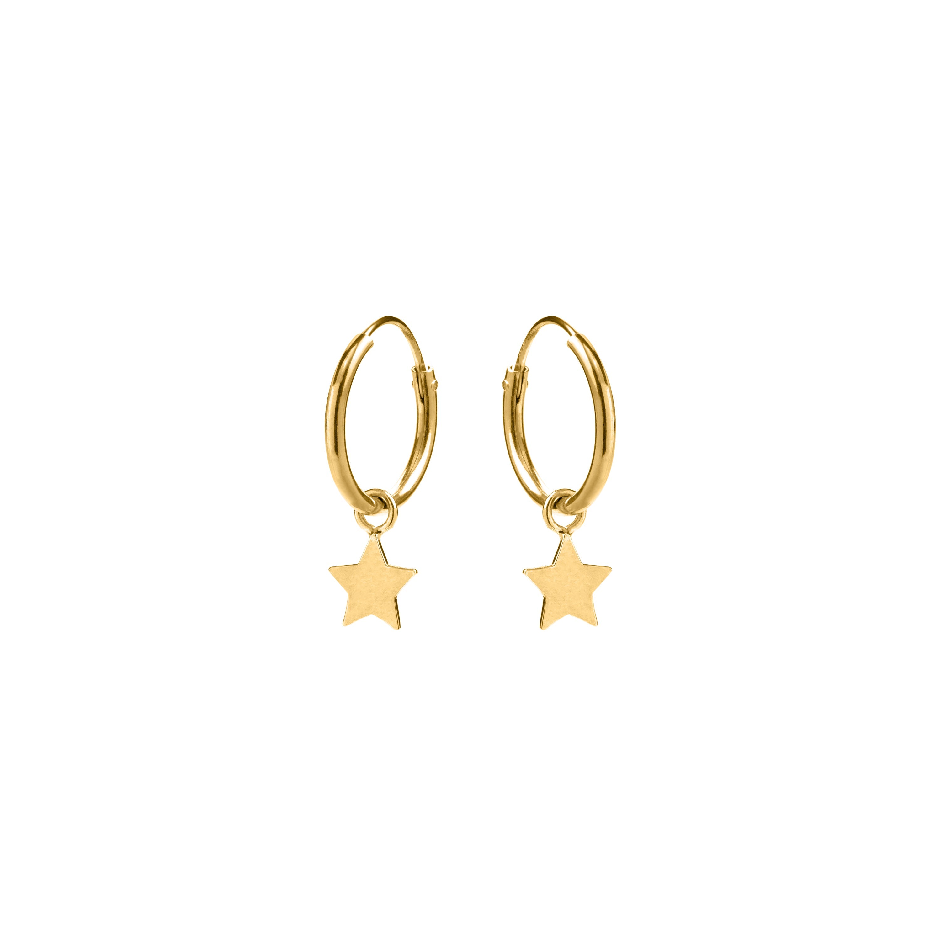 925 Sterling Zilveren Oorbellen afgewerkt in 18K Geelgoud - Essential