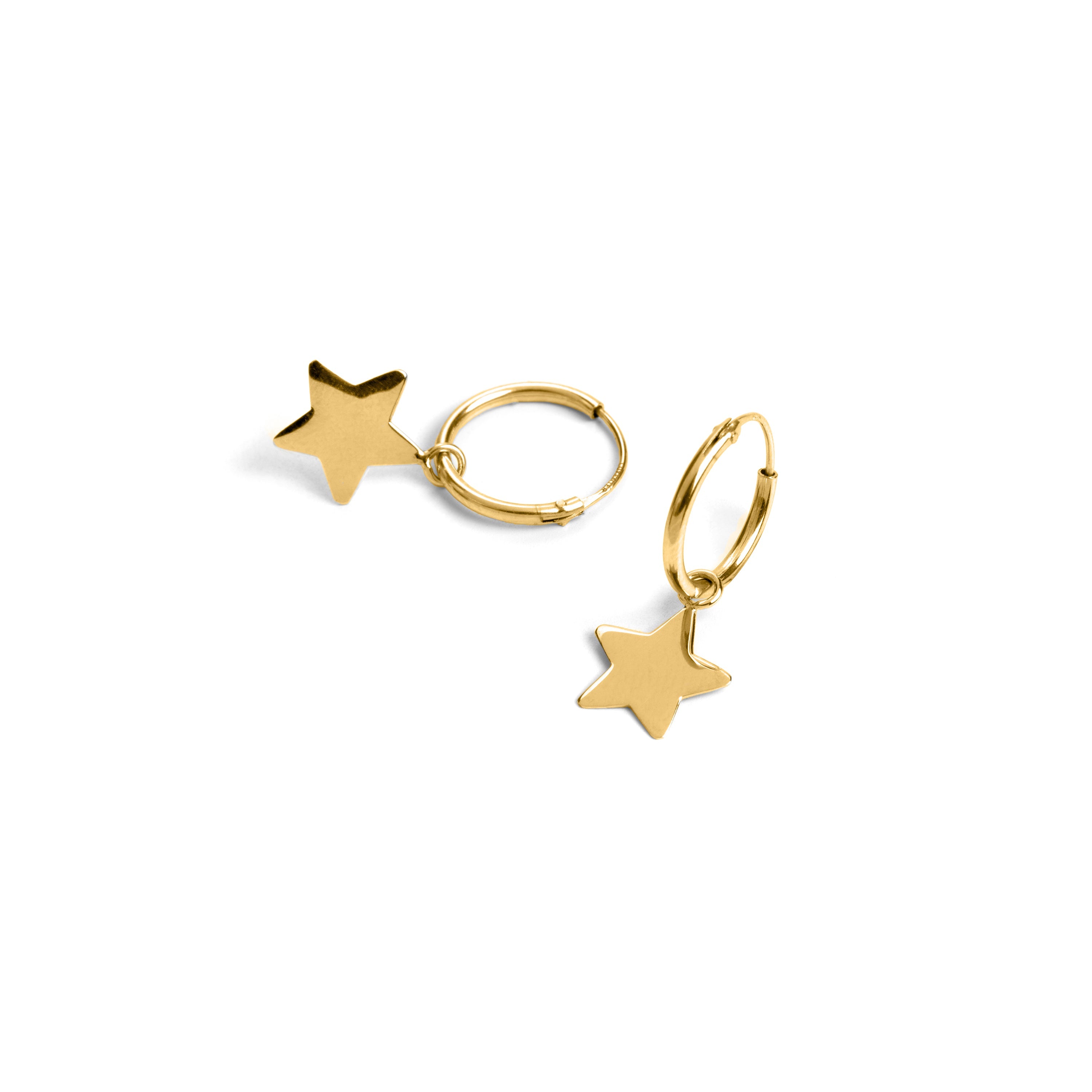 925 Sterling Zilveren Oorbellen afgewerkt in 18K Geelgoud - Essential