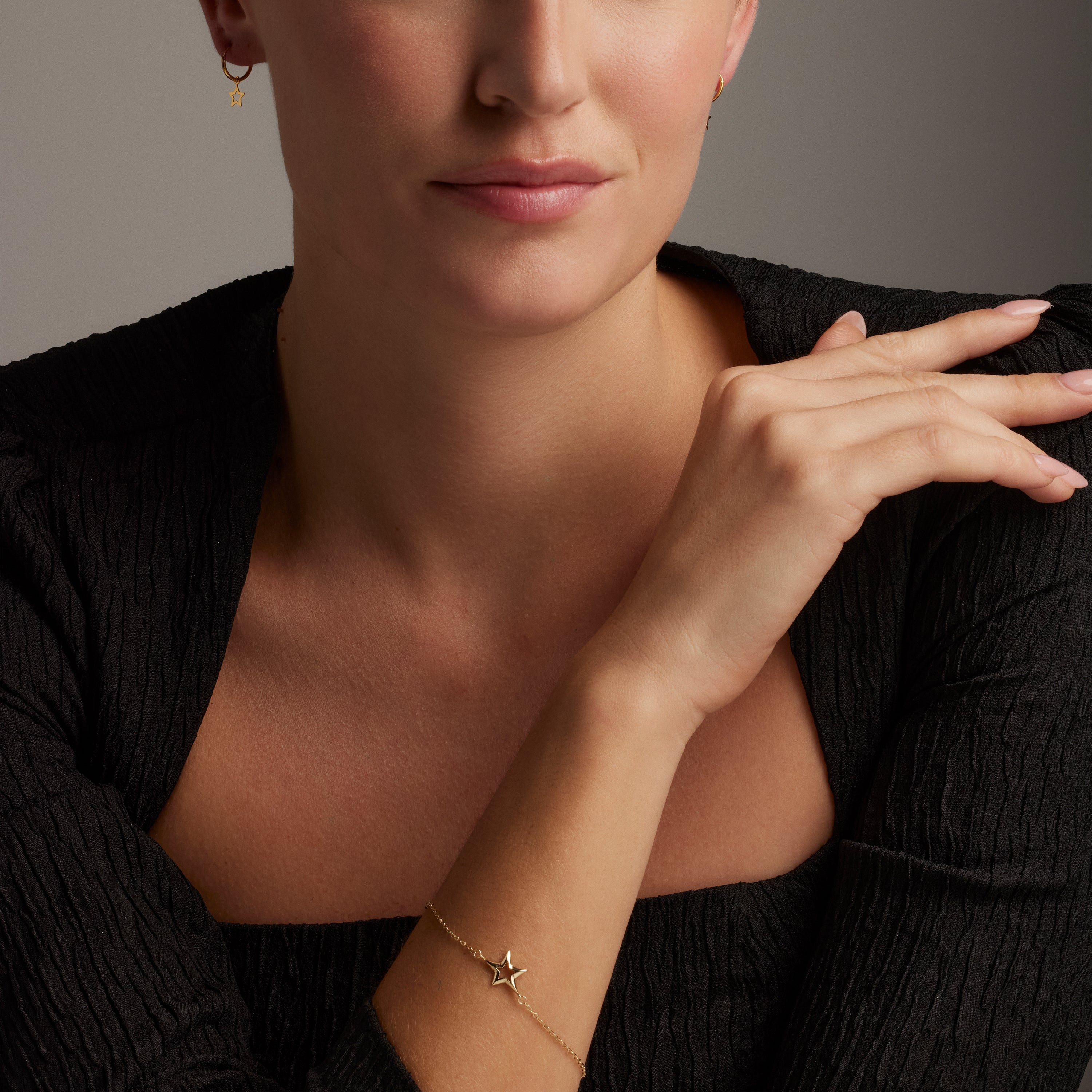 925 Sterling Zilveren Oorbellen afgewerkt in 18K Geelgoud - Essential