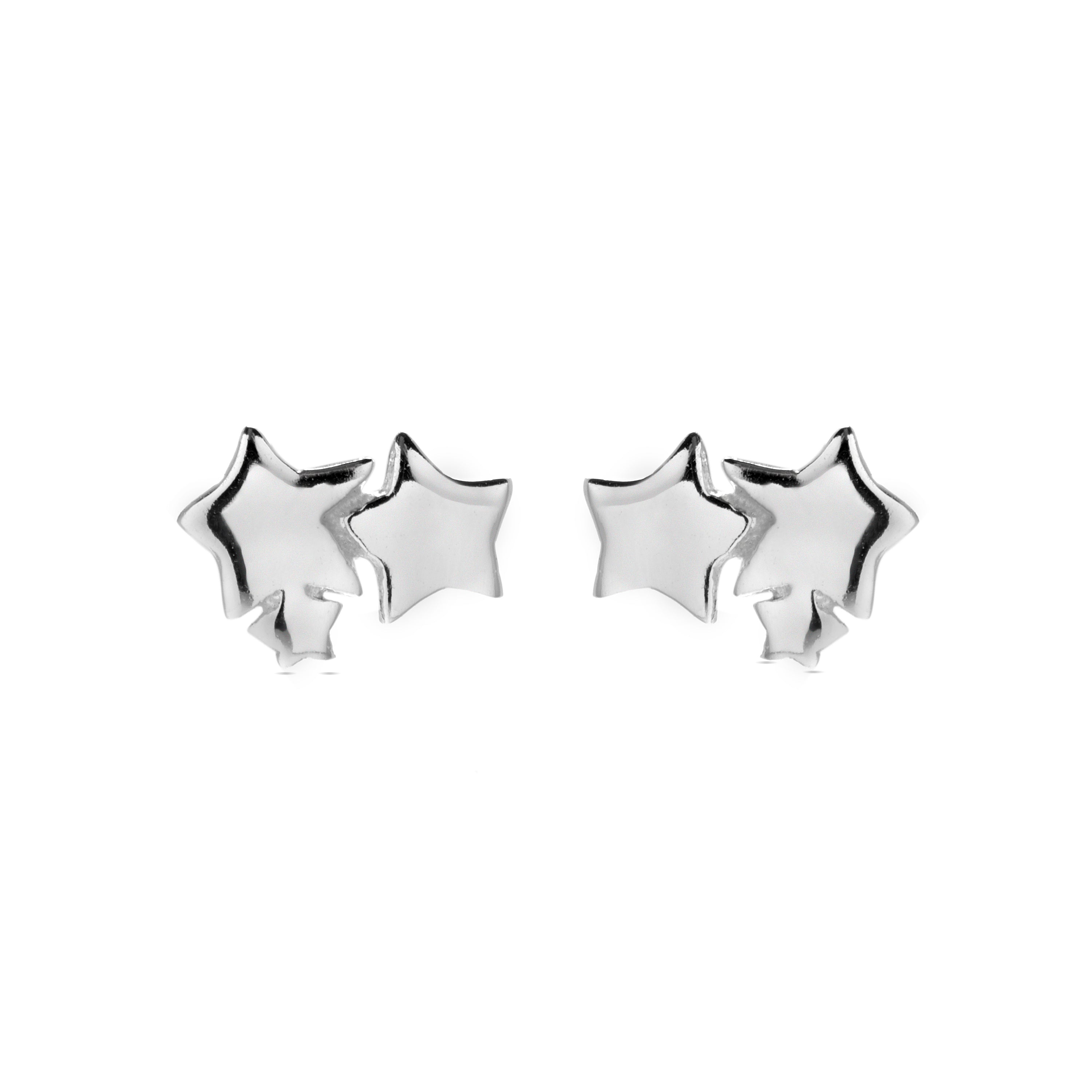 925er Silberohrringe mit Rhodium-Finish - Essential