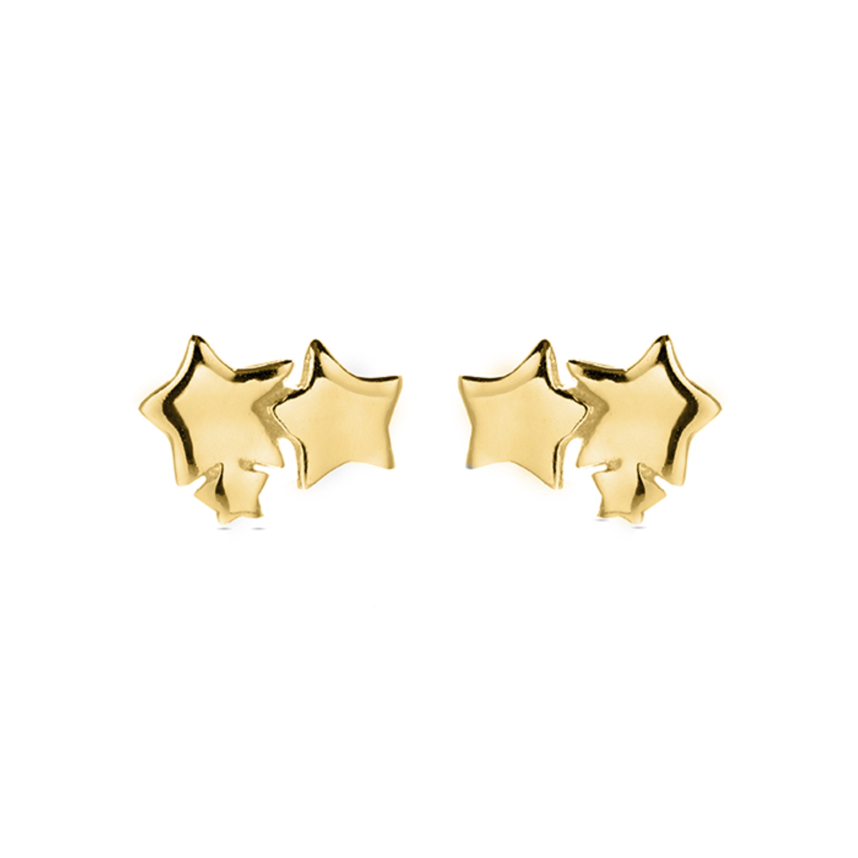Orecchini in Argento Sterling 925 finiti in oro giallo 18K - Essential