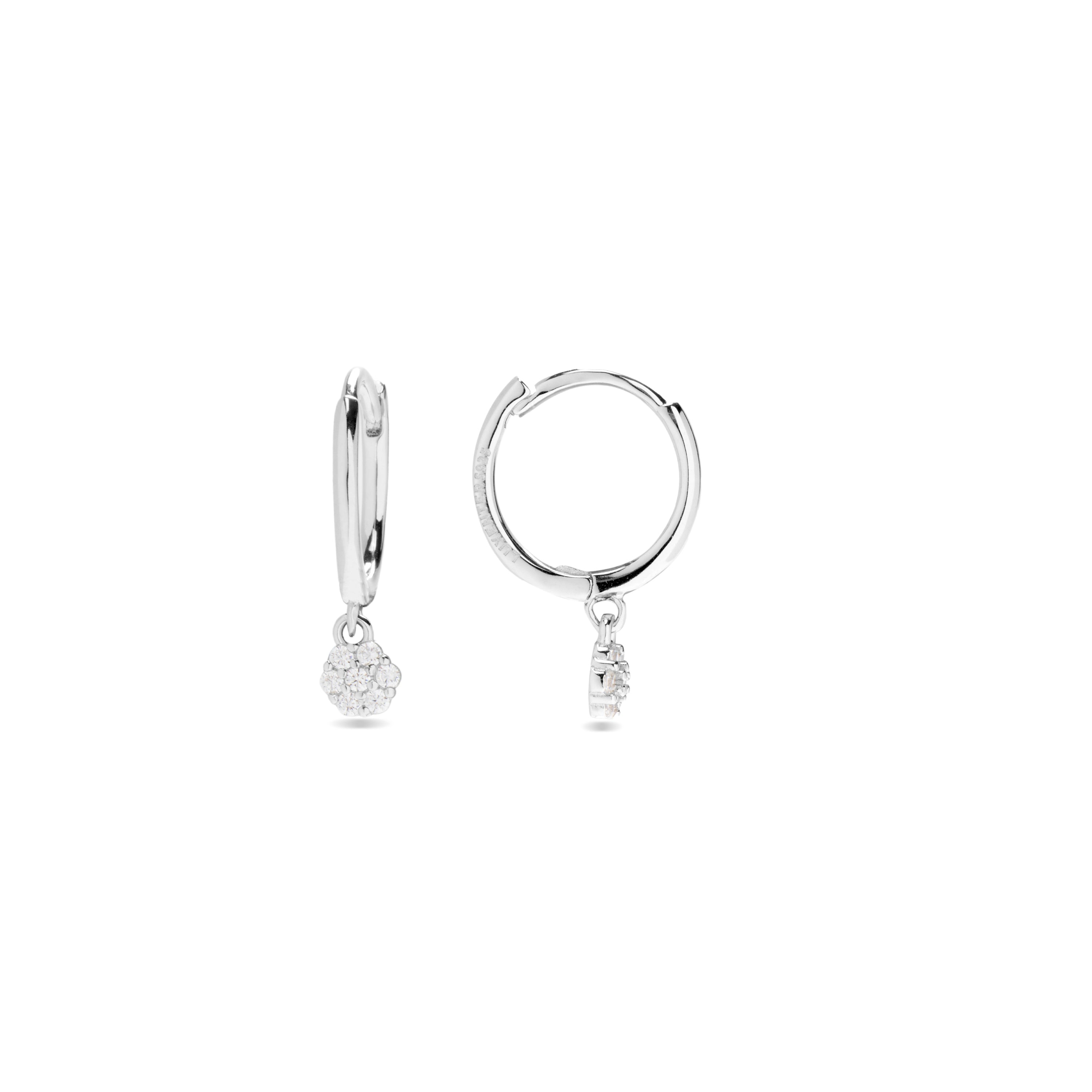 Orecchini in Argento Sterling 925 finitura rodio - Hamti