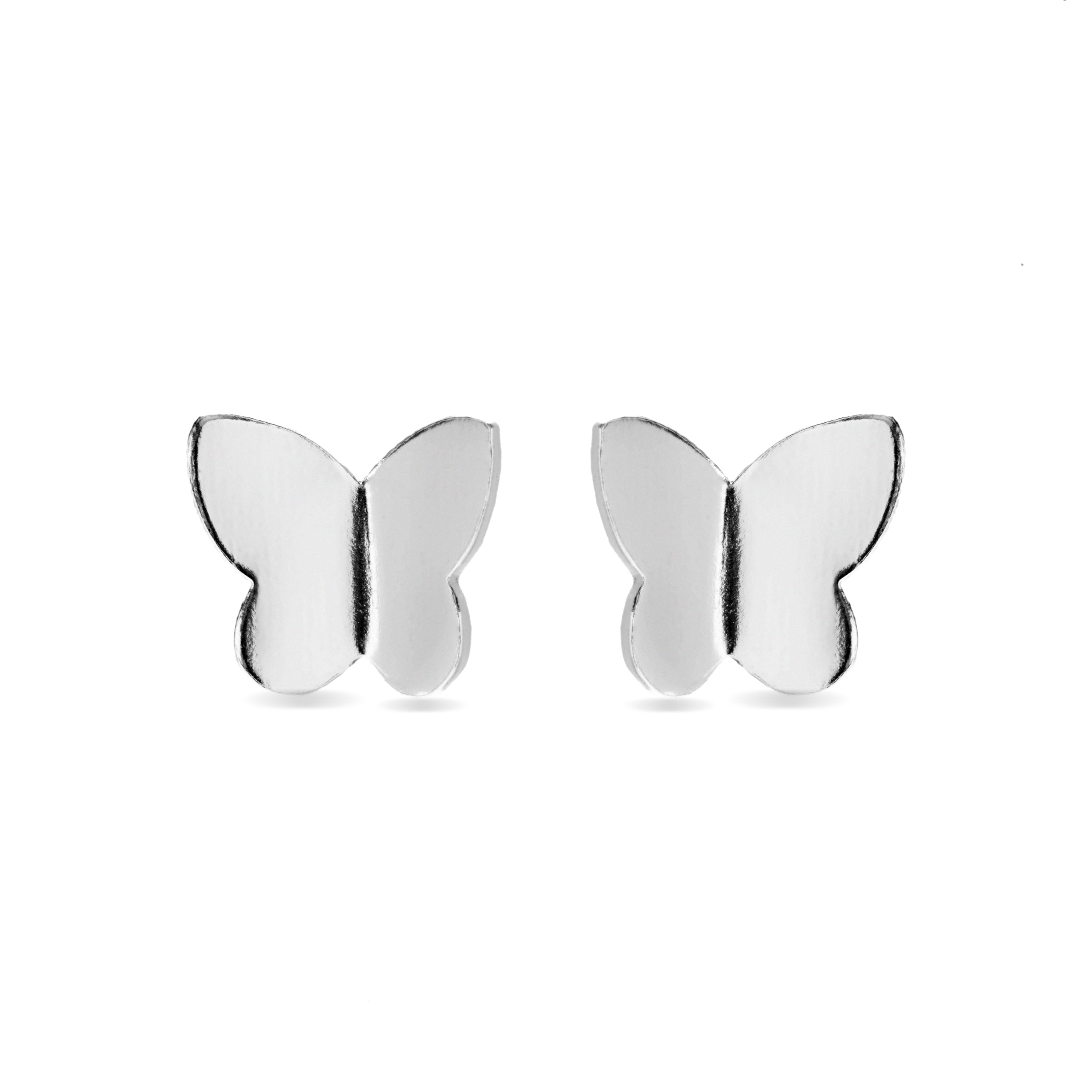 Boucles d'oreilles en argent sterling 925 finies en rhodium - Osena