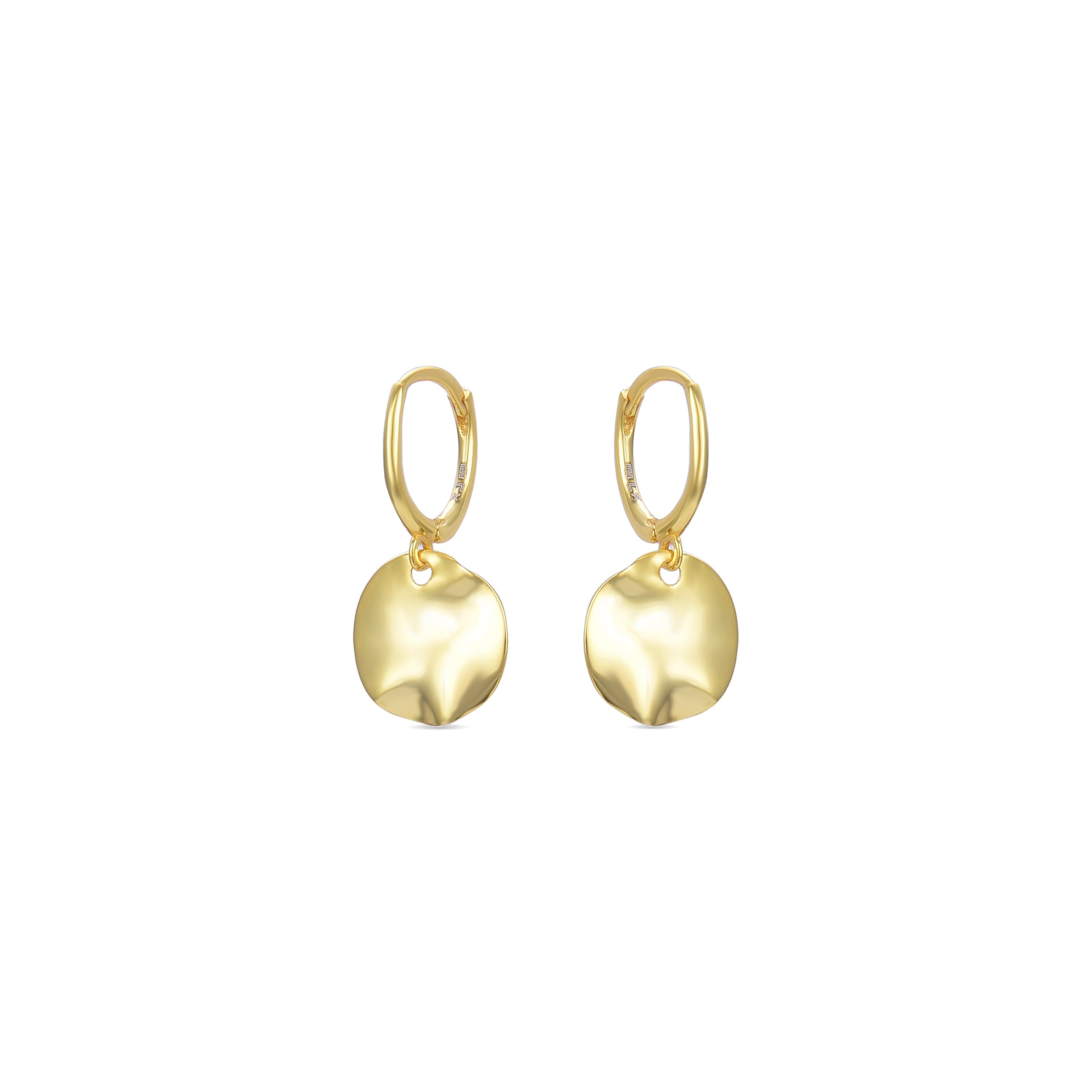 Orecchini in Argento Sterling 925 finiti in oro giallo 18K - Midnak