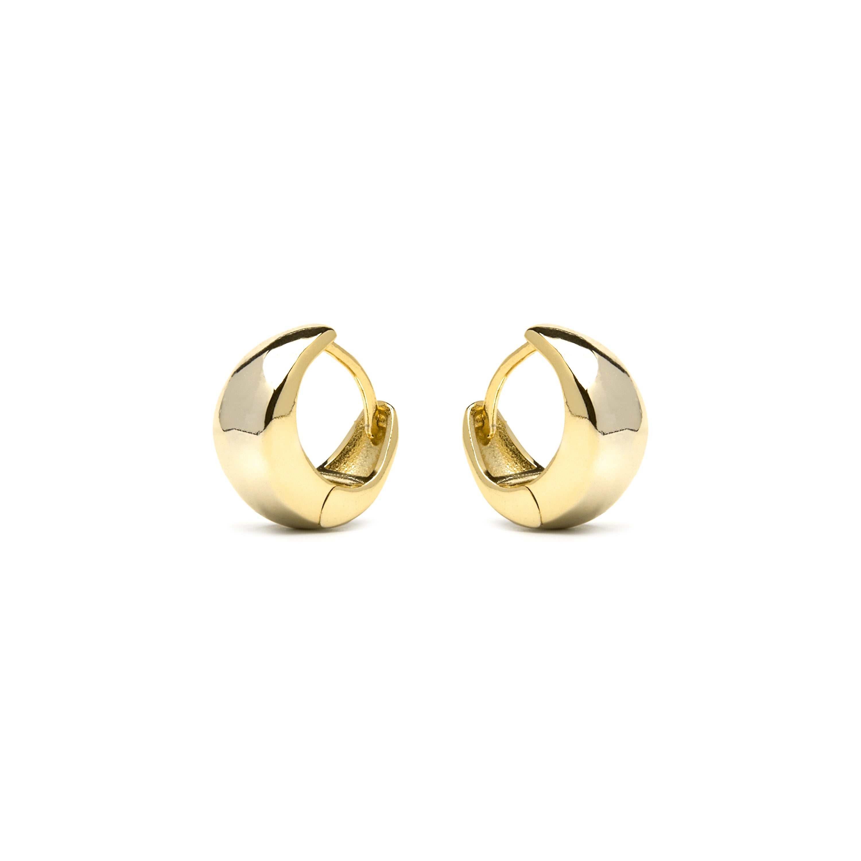 925 Sterling Zilveren Oorbellen met een afwerking van 18k Geel Goud - Zarael