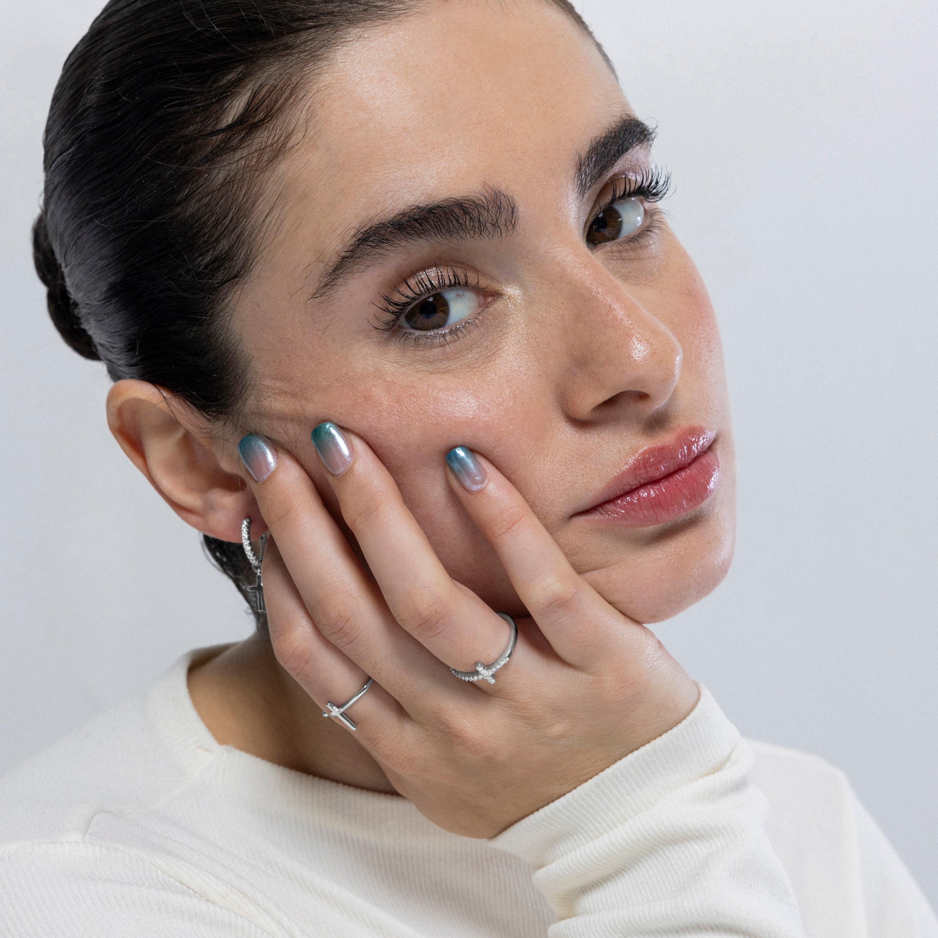 Zilveren ring van 925 met rhodiumafwerking - Dilme