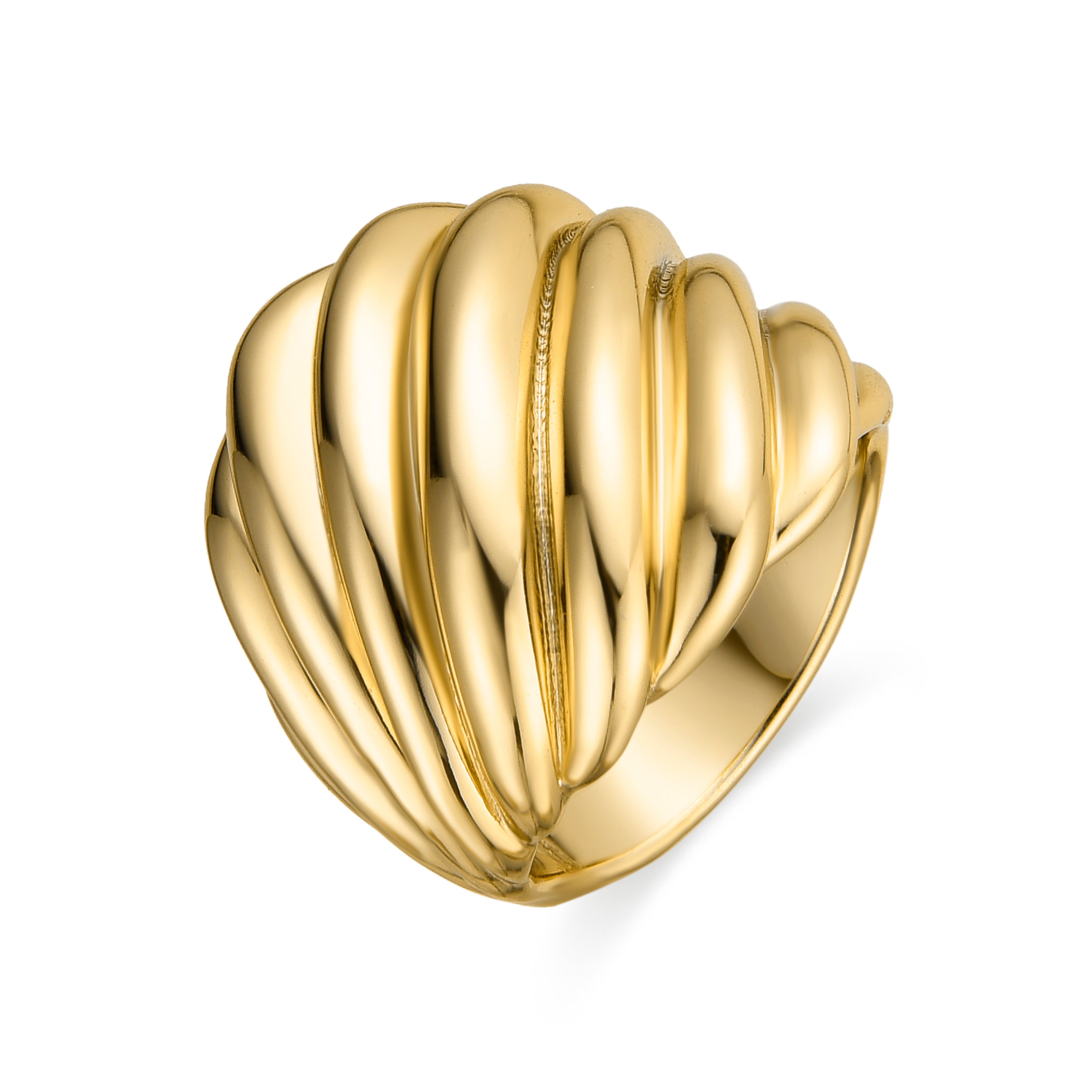 Anillo de Plata de Ley 925 acabado oro amarillo de 18k - Goazar