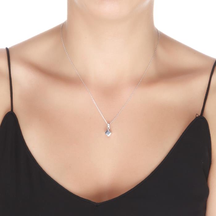 Collar de Plata de Ley 925 acabado en rodio - Yedia