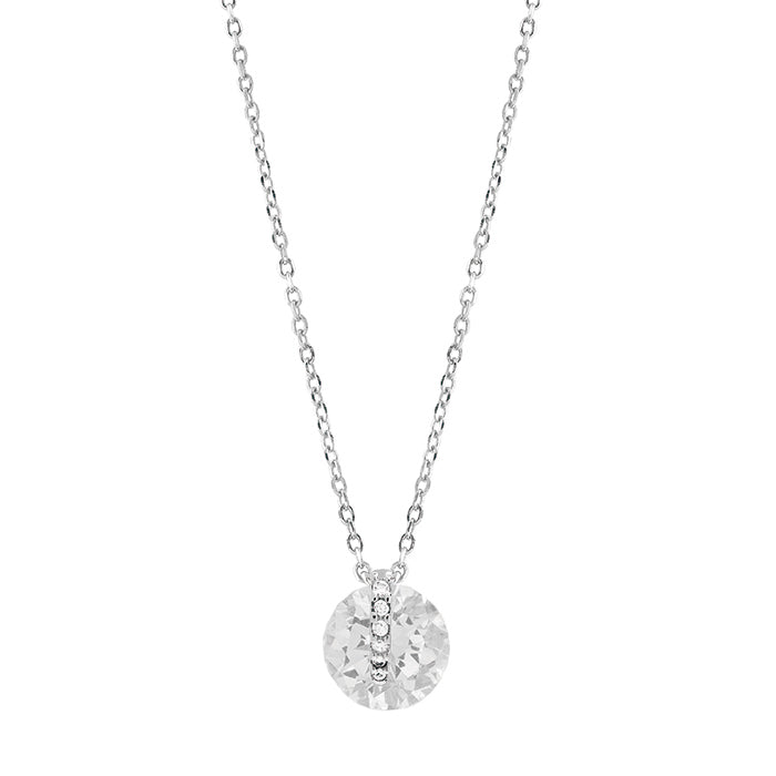 Collar de Plata de Ley 925 con Circonita Brillante acabado en rodio - Laiah