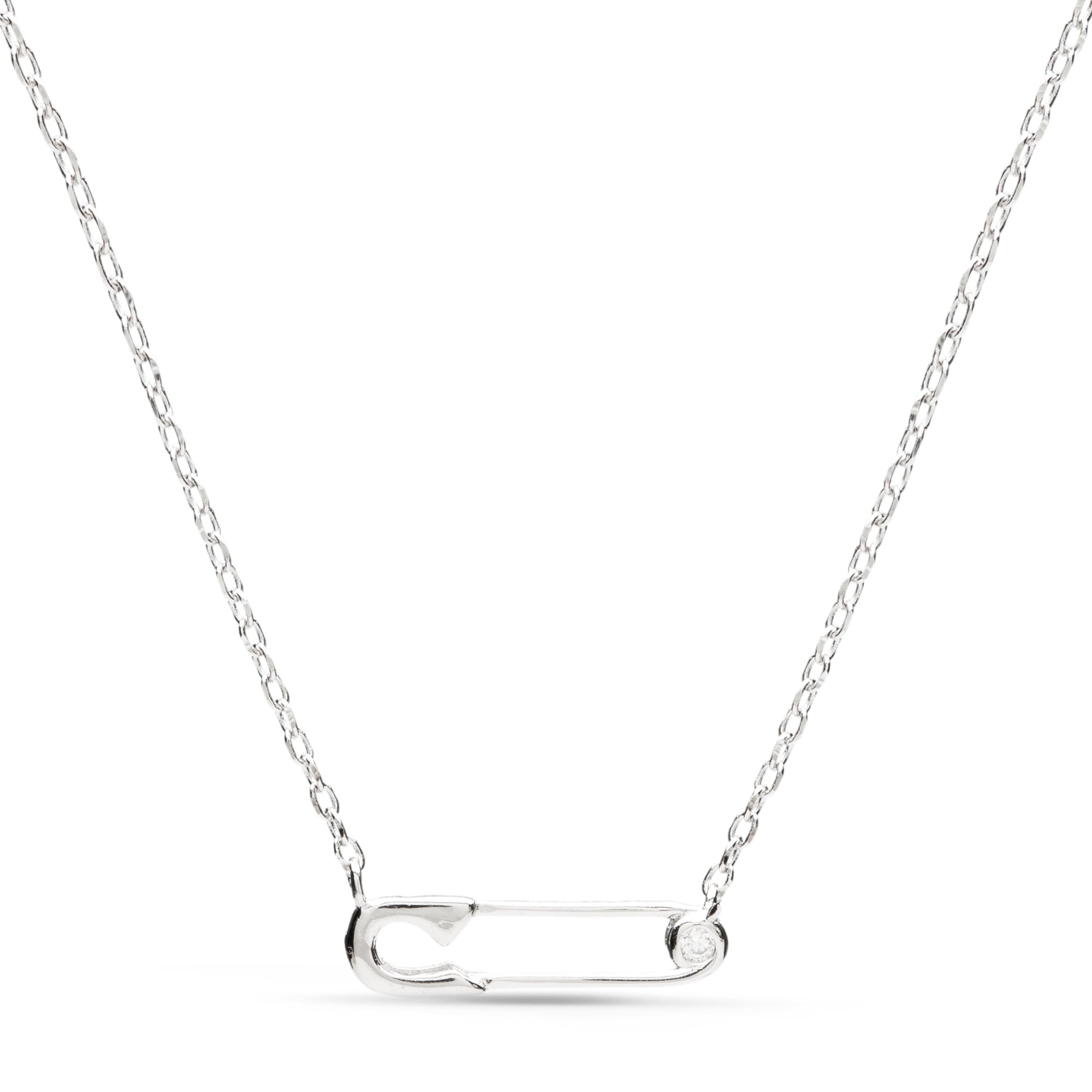 Collar de Plata de Ley 925 acabado en rodio - Imperdible