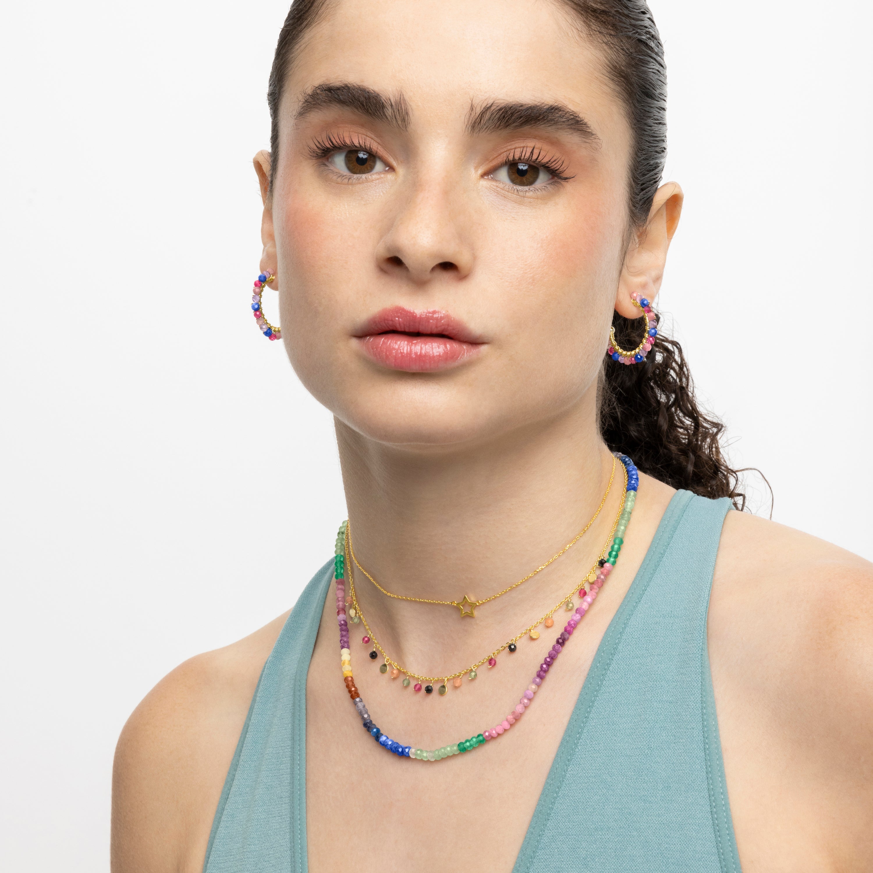 Collar Plata De Ley 925 acabado oro 18k - Bandoead