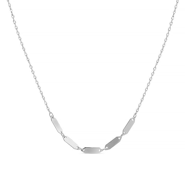 Collar de Plata de Ley 925 acabado en rodio - Loskat