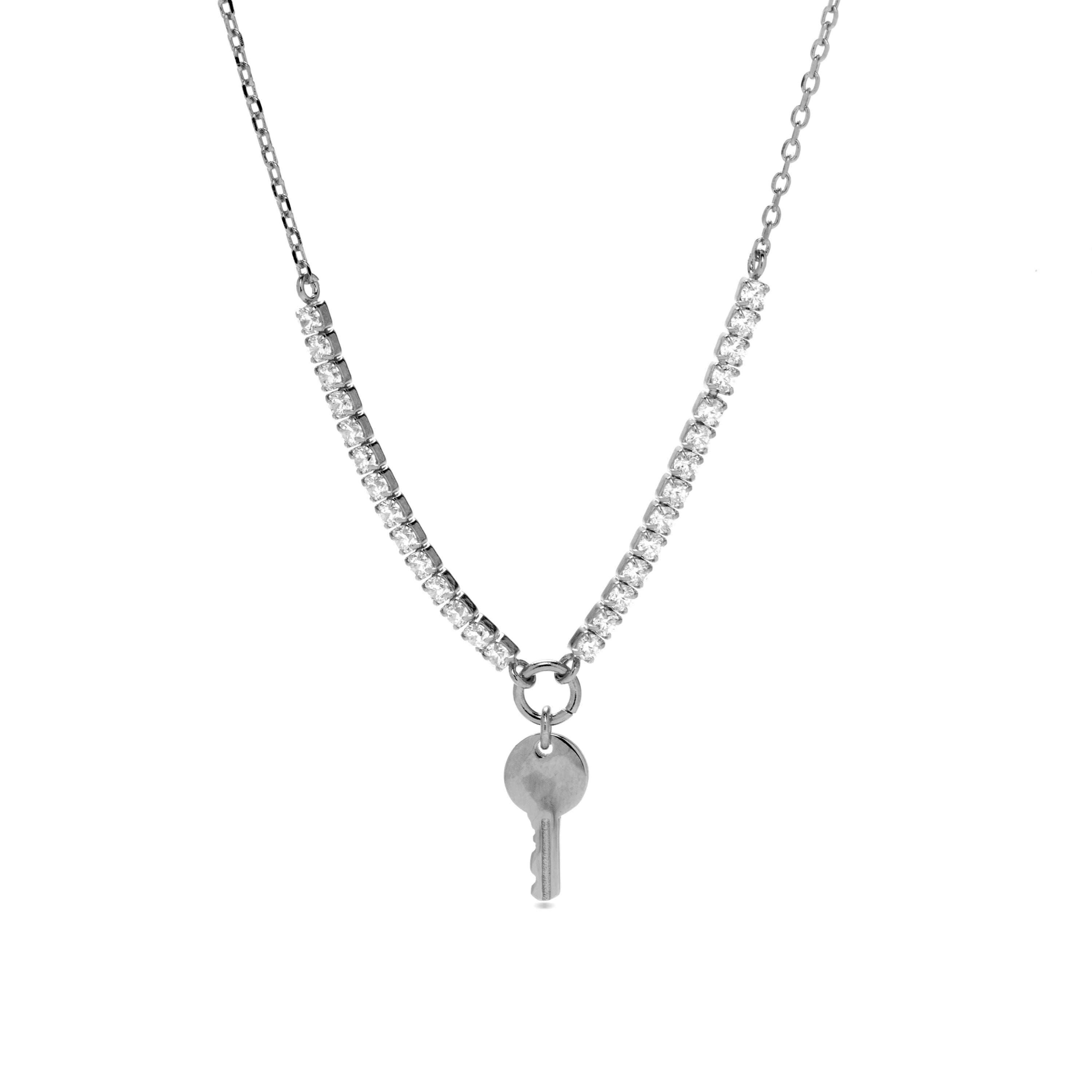 Collar de Plata de Ley 925 acabado en rodio - Dikar