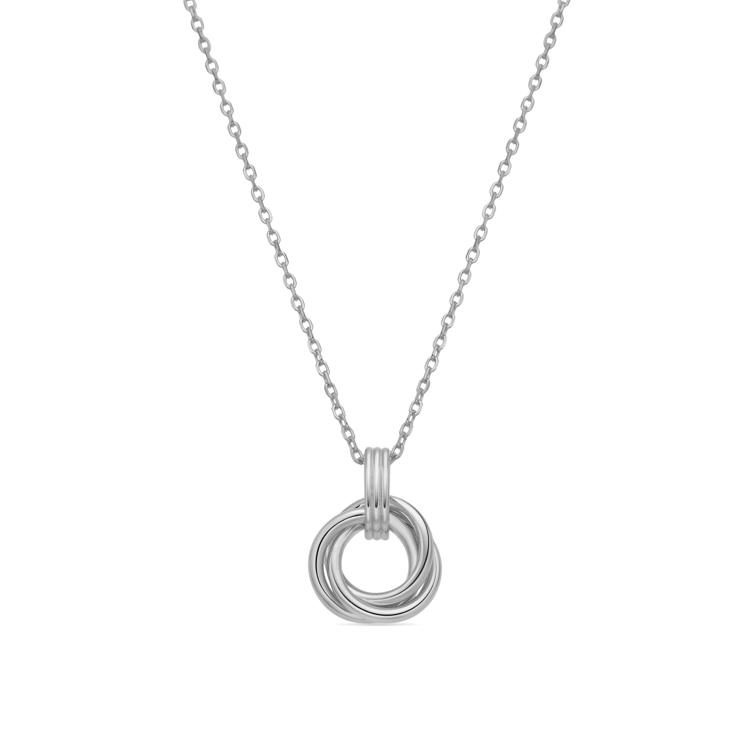 Collar de Plata de Ley 925 y Circonita Brillante acabado rodio - Imad
