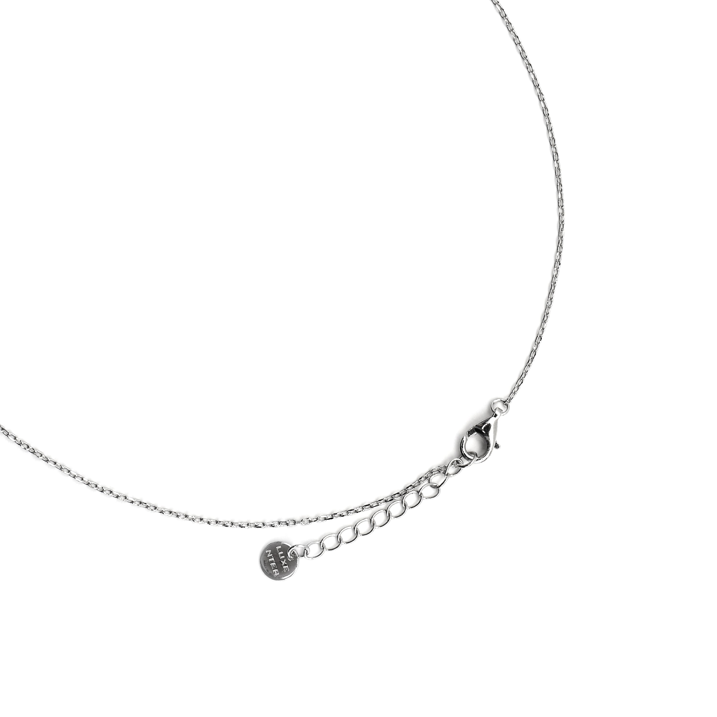 925er Silberhalskette mit schwarzer Lackierung und Rhodium-Finish - Hiko