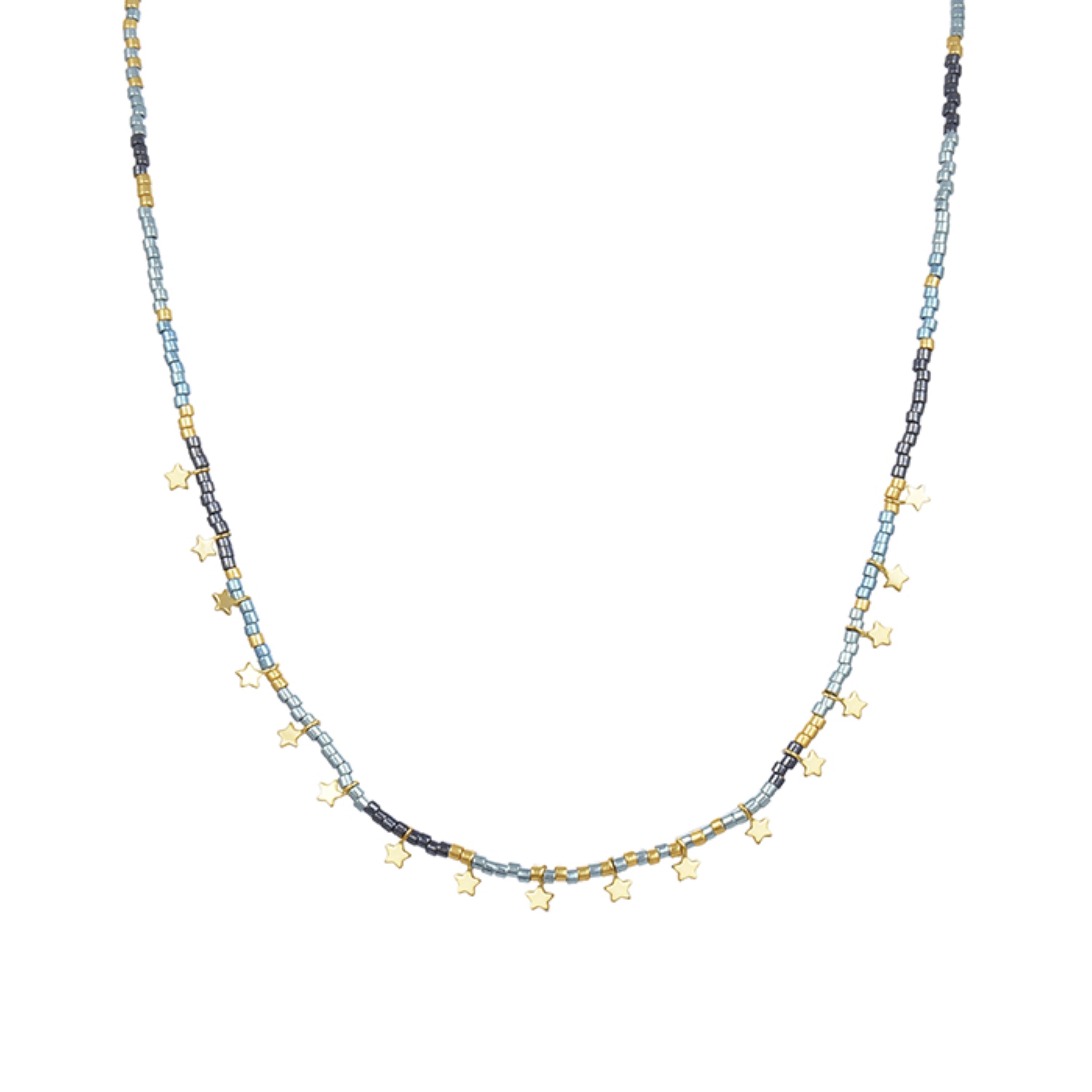 Collar de Plata de Ley 925 acabado en oro amarillo 18K - Muh
