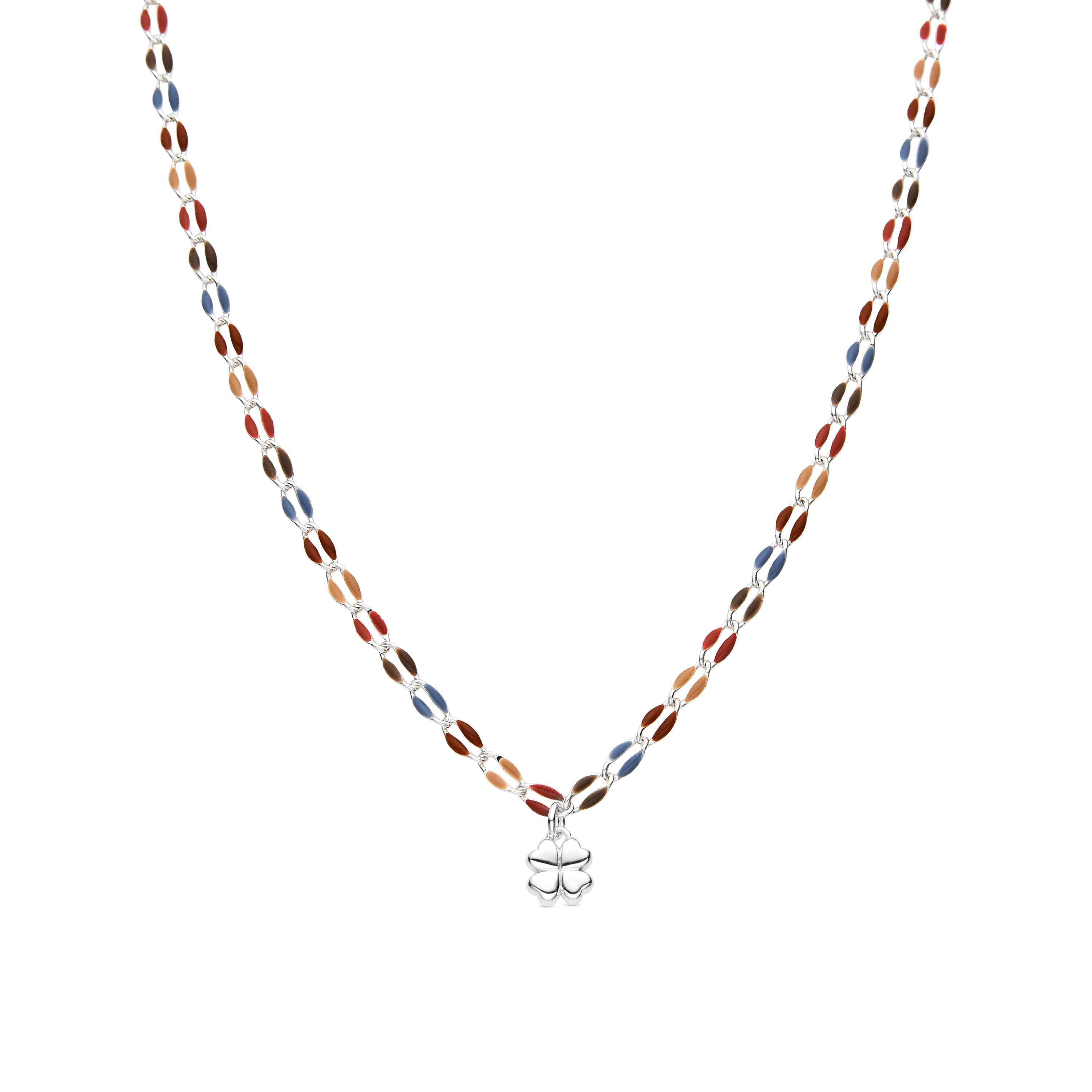 Collar de Plata de Ley 925 y Lacado Multicolor acabado rodio - Niryan