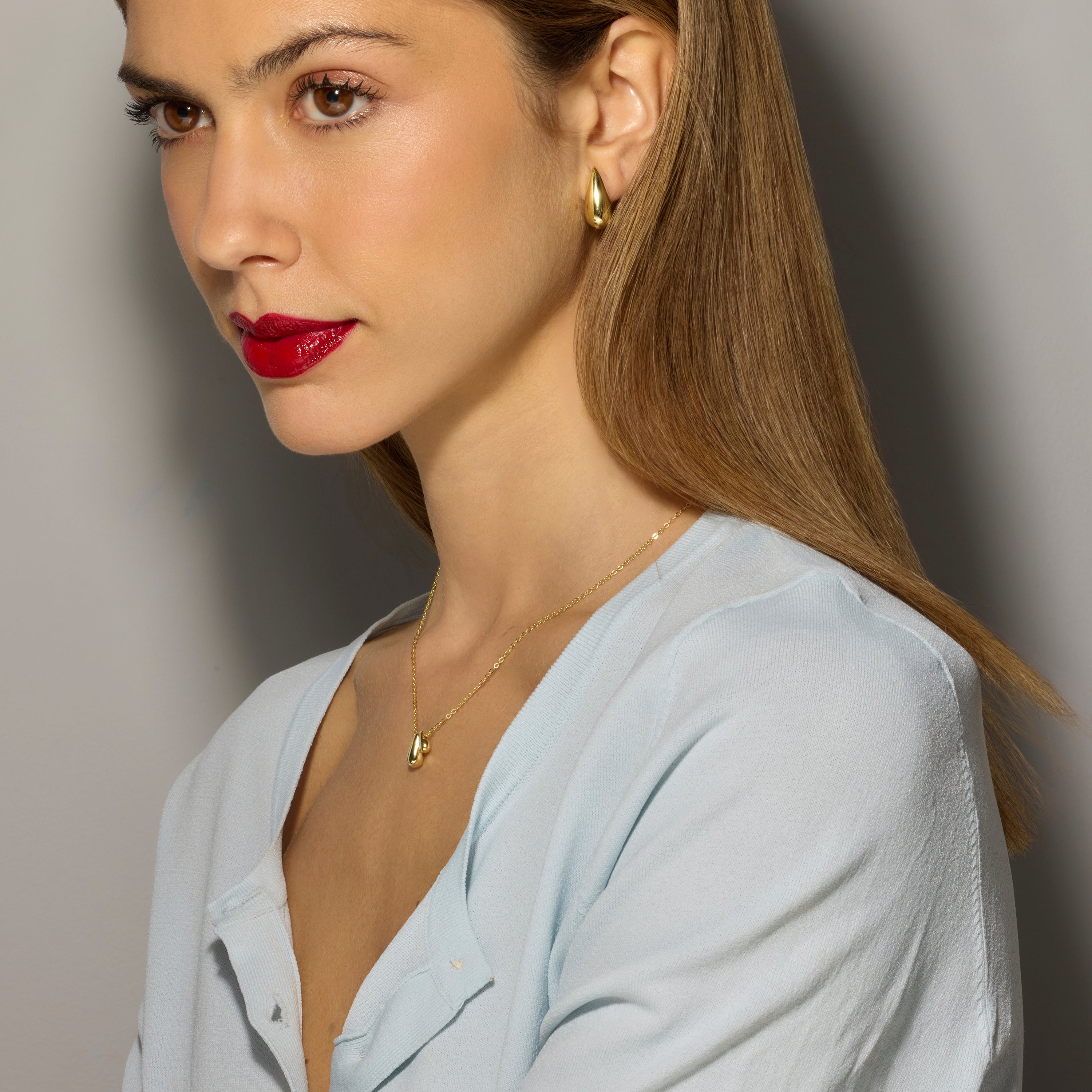 Collar de Plata de Ley 925 acabado oro amarillo de 18k - Zarael