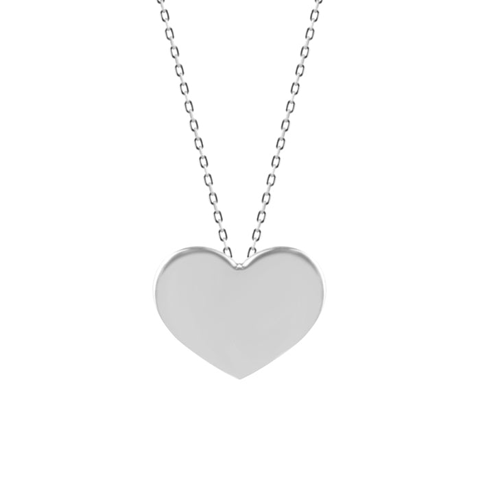 Collar de Plata de Ley 925 acabado en rodio - Heart