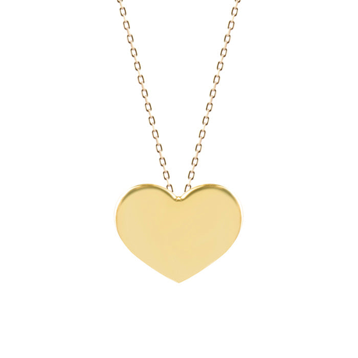 Collar de Plata de Ley 925 acabado en oro amarillo de 18K - Heart