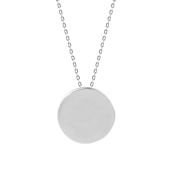 Collar de Plata de Ley 925 acabado en rodio - Circle