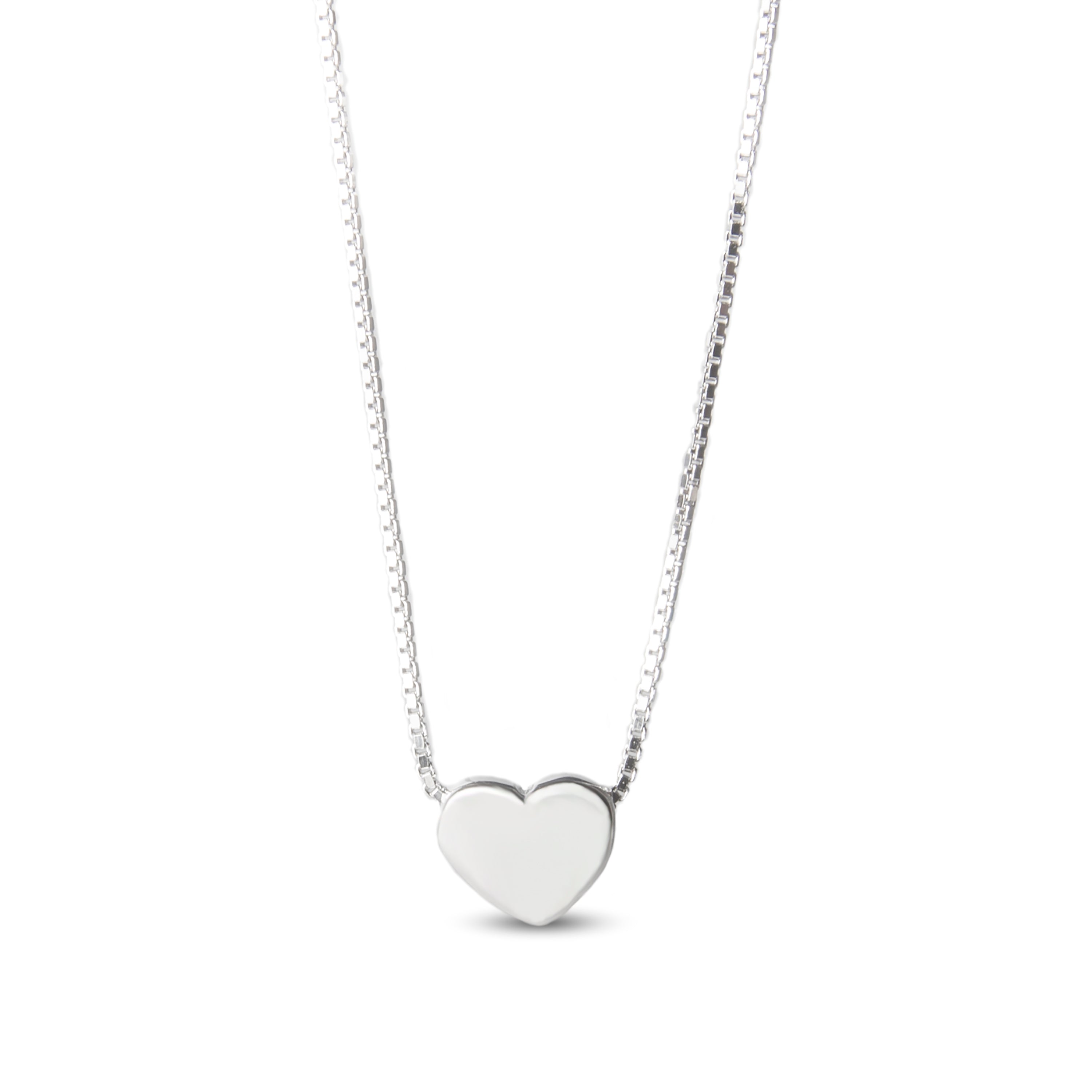 Collar de Plata de Ley 925 acabado en rodio - Heart