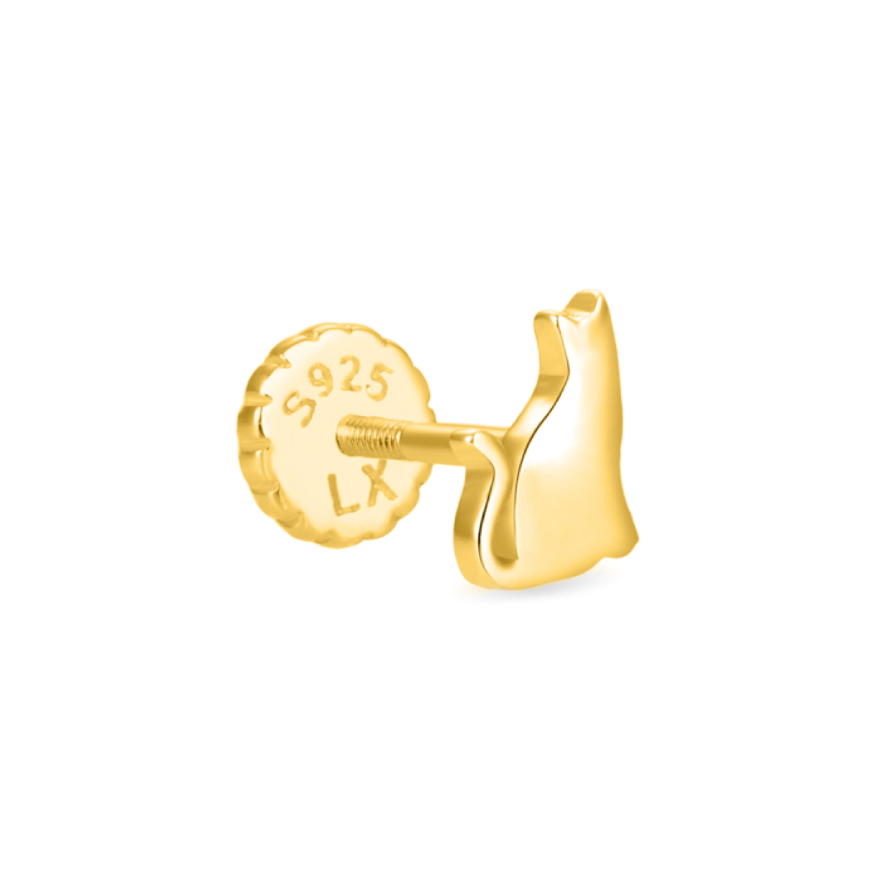 Piercing in Argento Sterling 925 finitura in oro giallo 18K - Iss