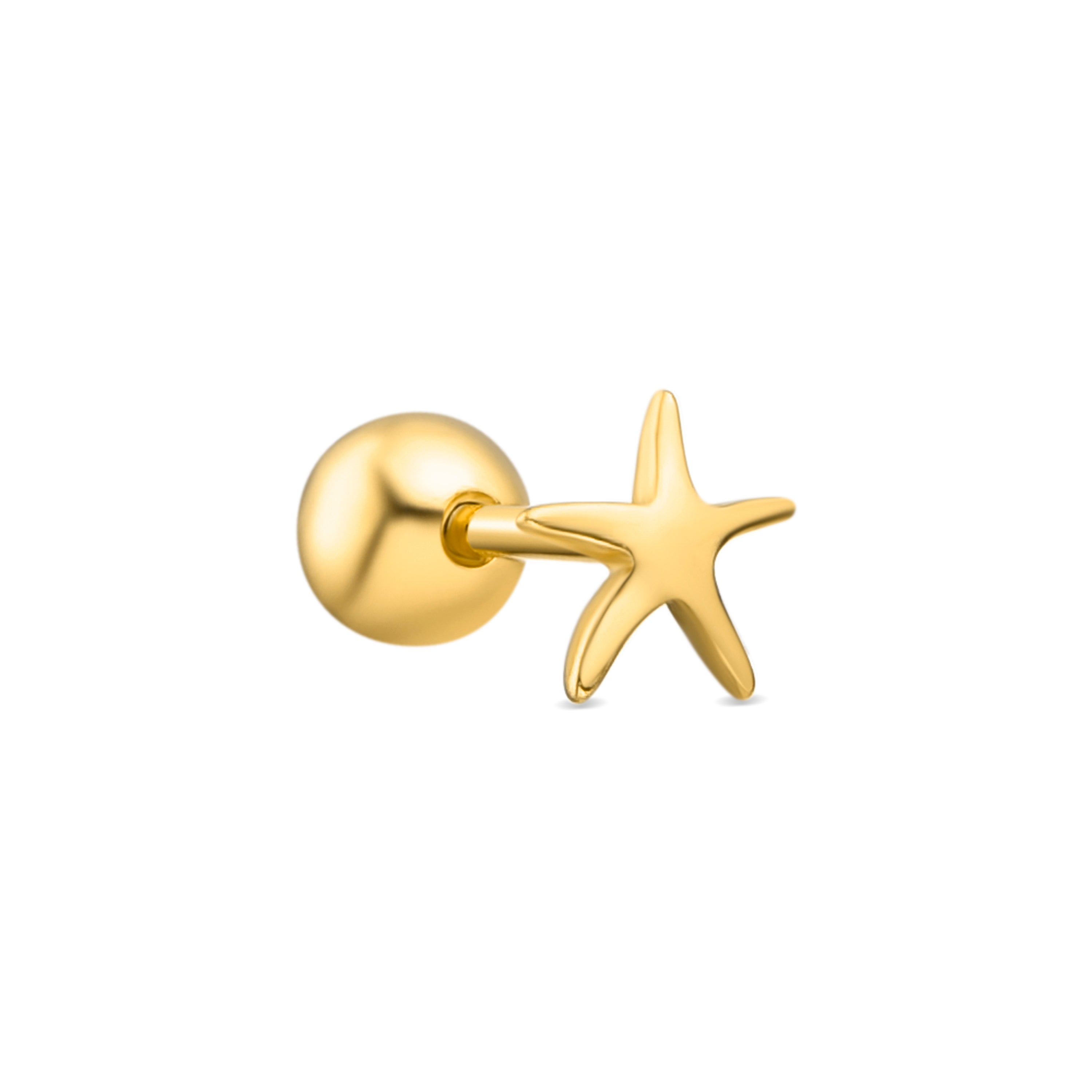 Piercing in Argento Sterling 925 Finitura Oro 18K - Tancol