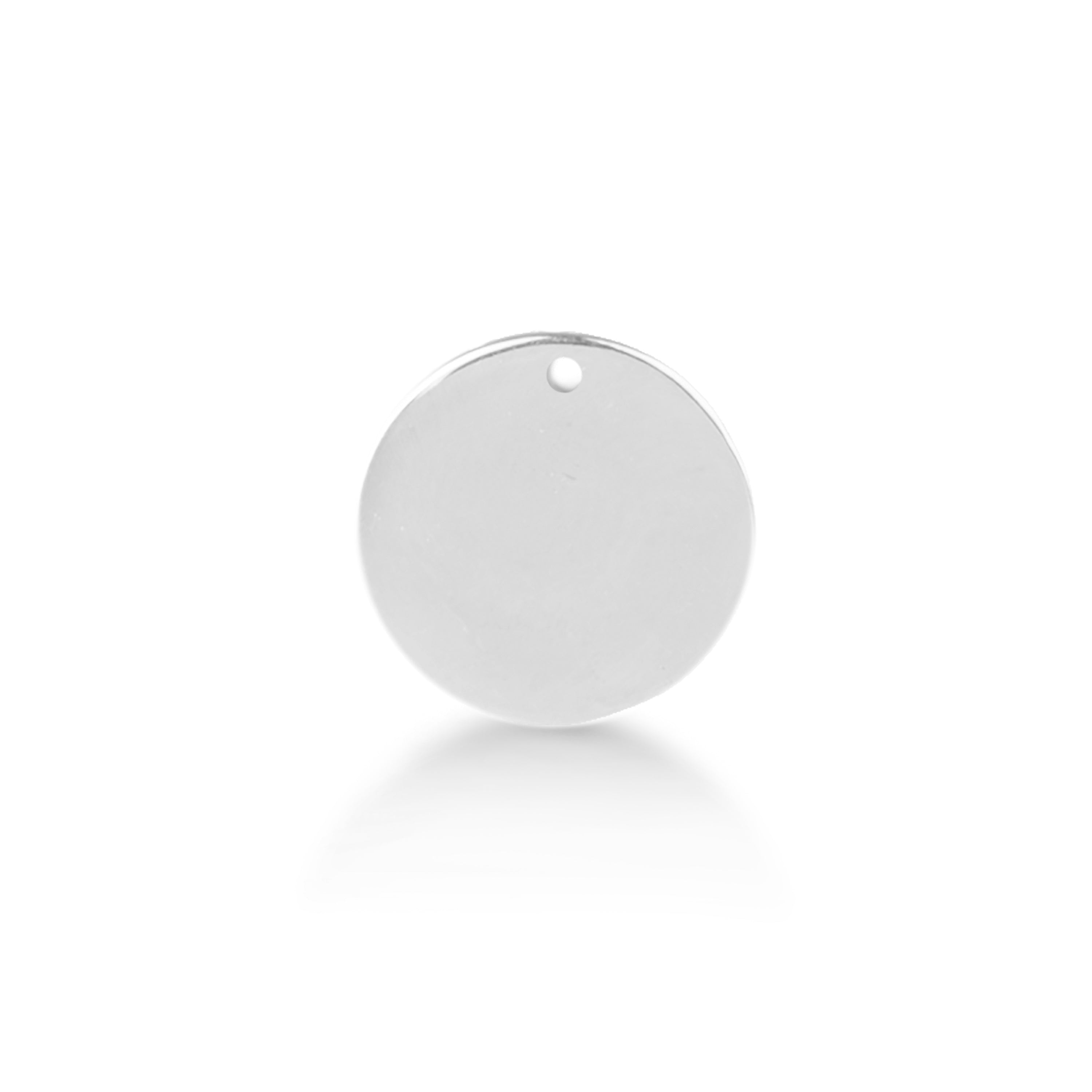 925 Sterling Silver Pendant finished in rhodium - Ring