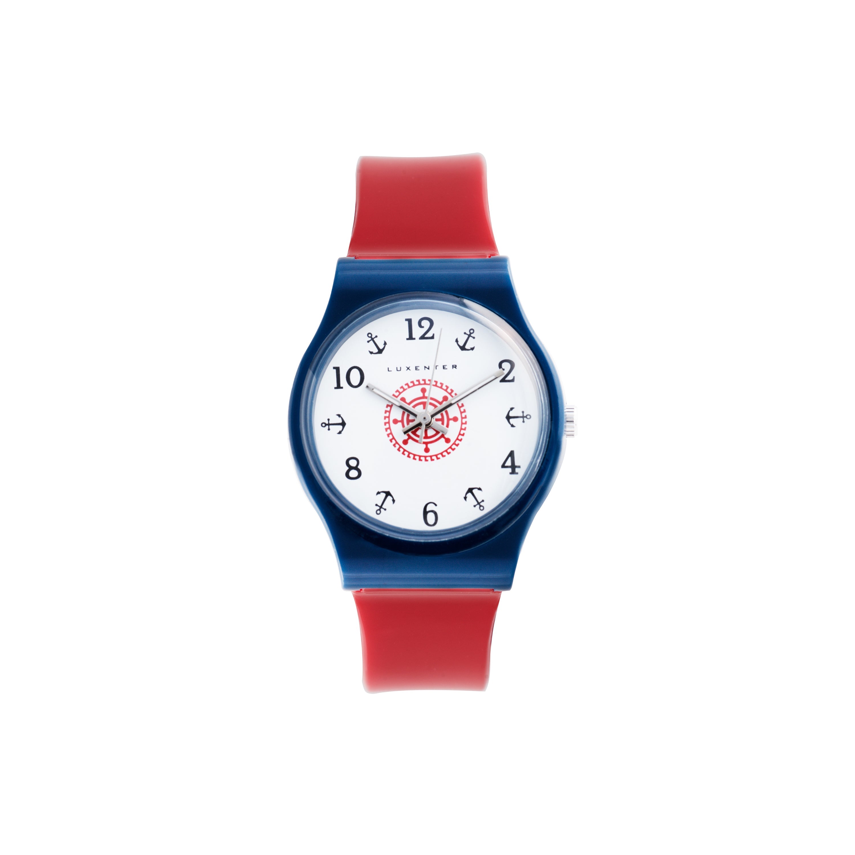 Reloj de Plástico Azul Rojo acabado en rodio - Khaf