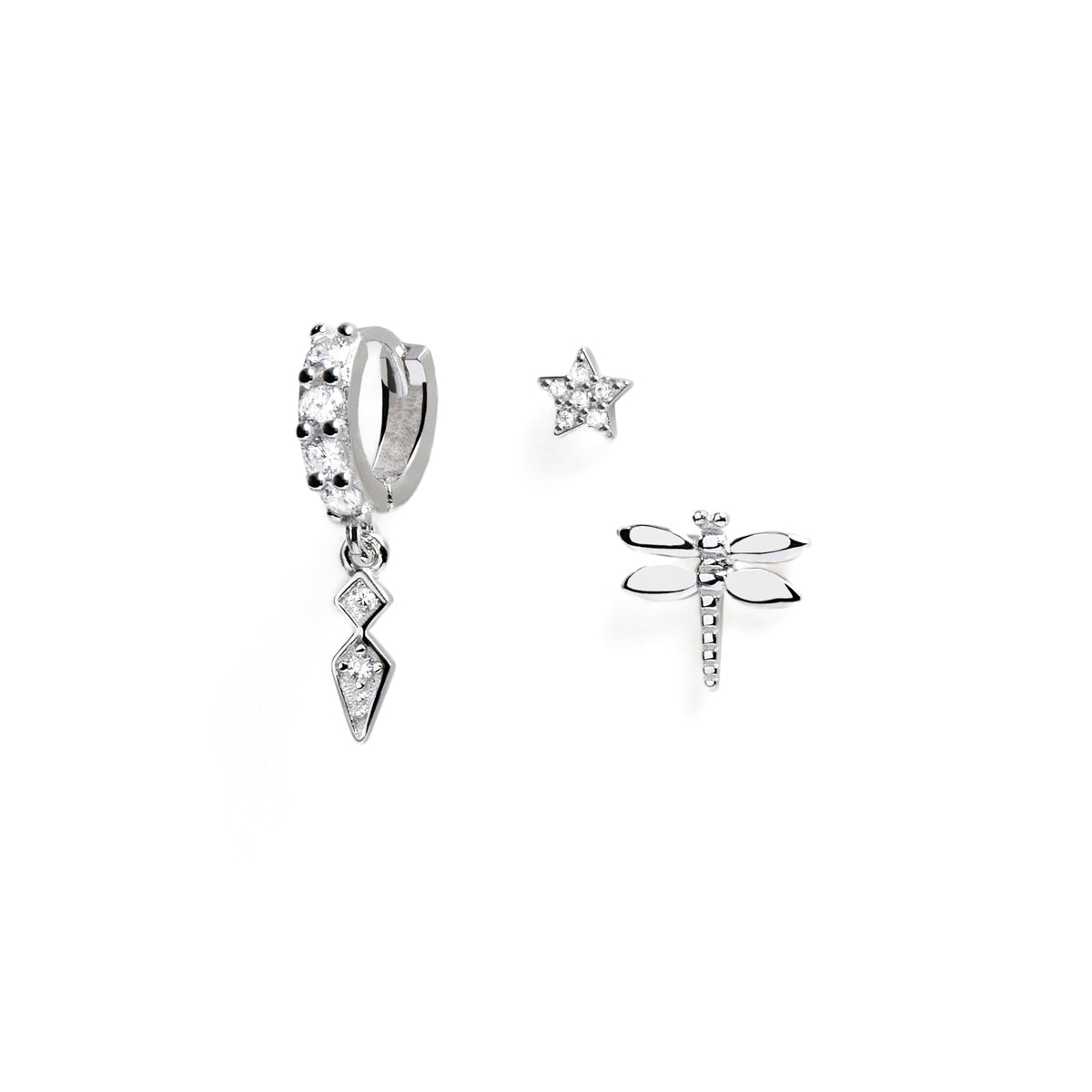 Lingsa, Tyulu and Mire 925 Sterling Silver Piercing Set