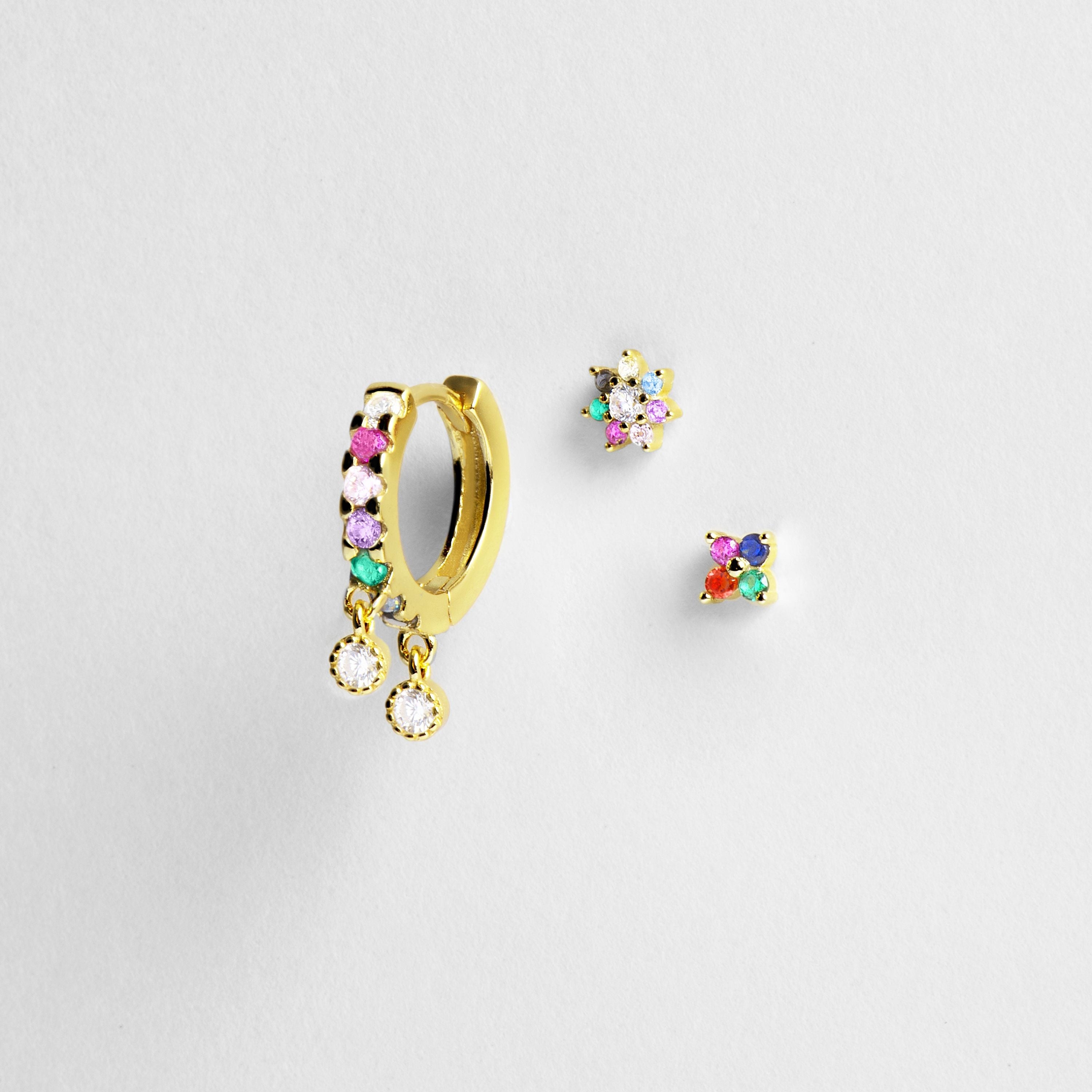 Set aus Piercings Phanvi, Fanti und Eser aus 925er Sterlingsilber