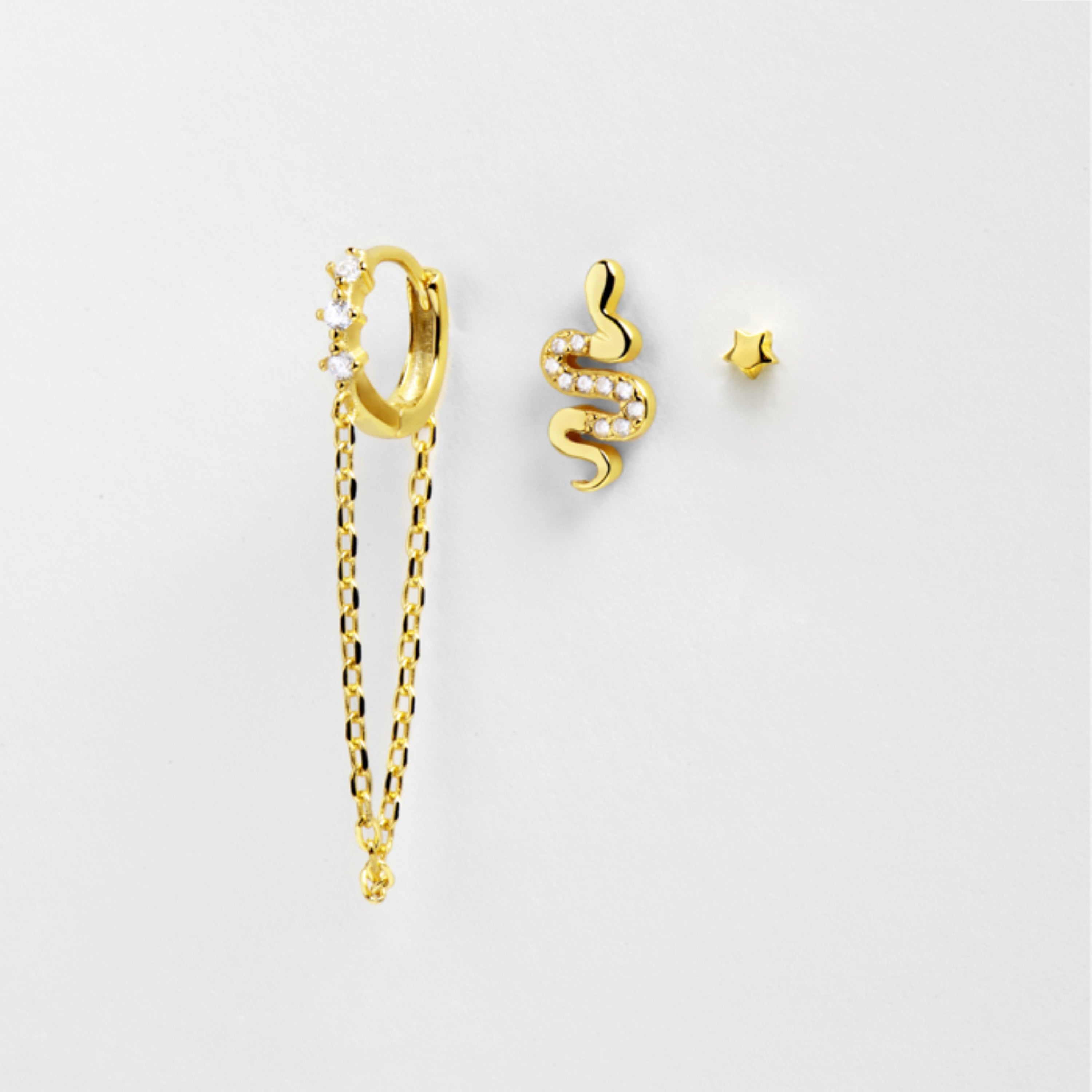 Set de piercings Turhad, Mapu et Lanuh en argent sterling 925