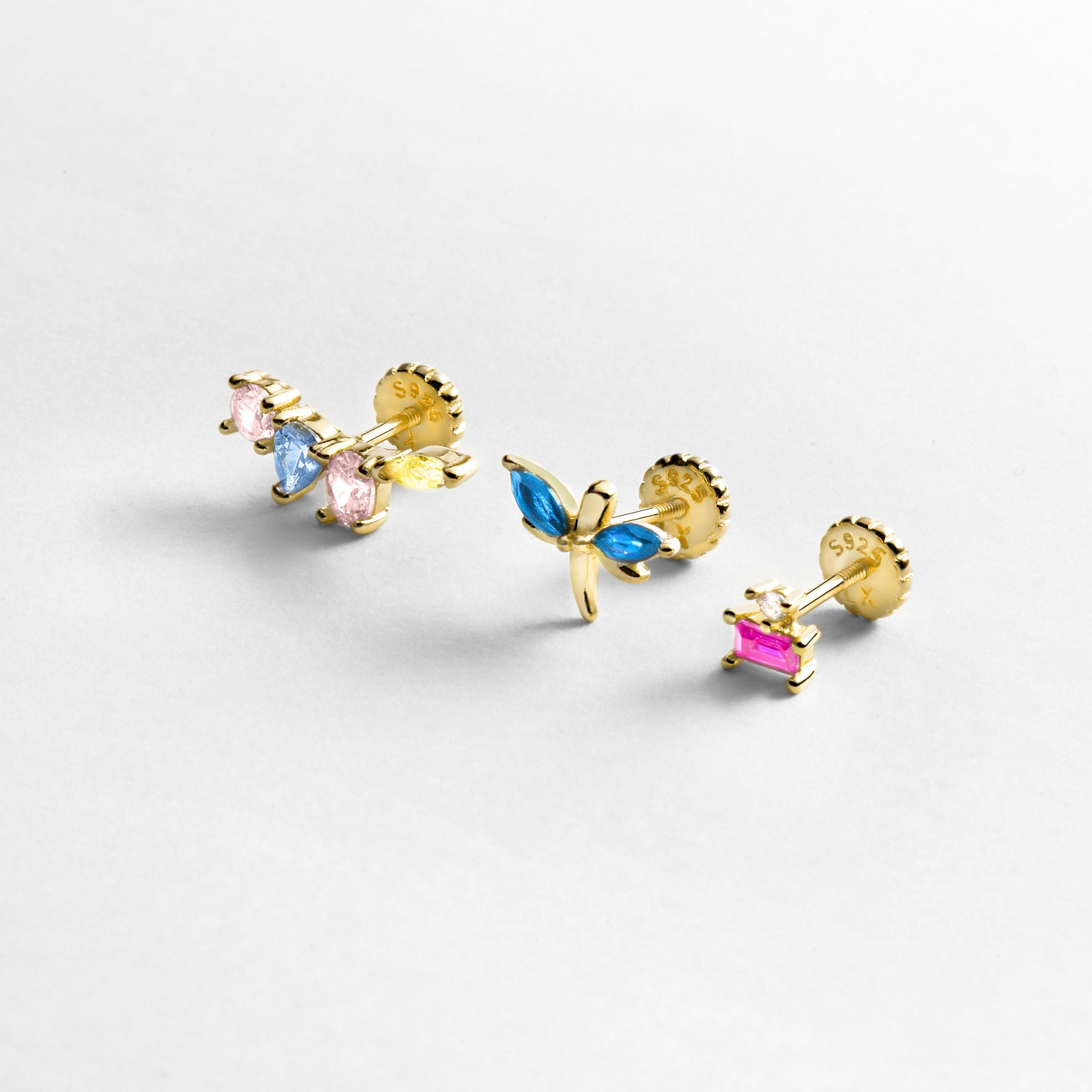 Set aus Piercings Asre, Lejim und Kahiny aus 925er Sterlingsilber