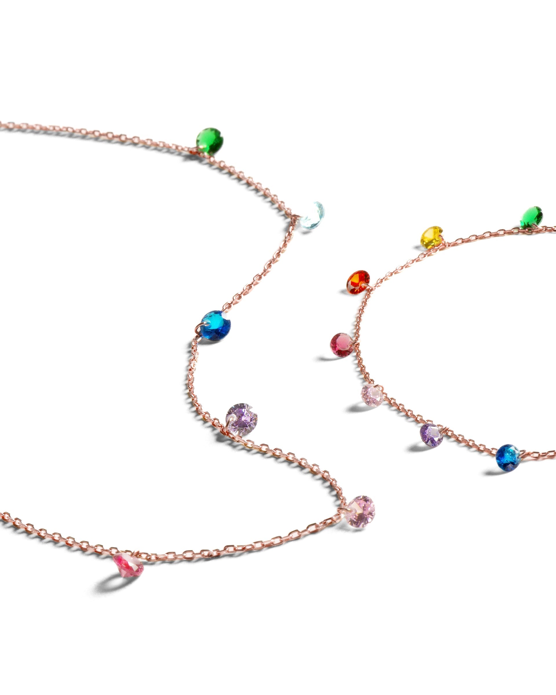 Set de Pulsera y Collar Rolcon de Plata de Ley 925