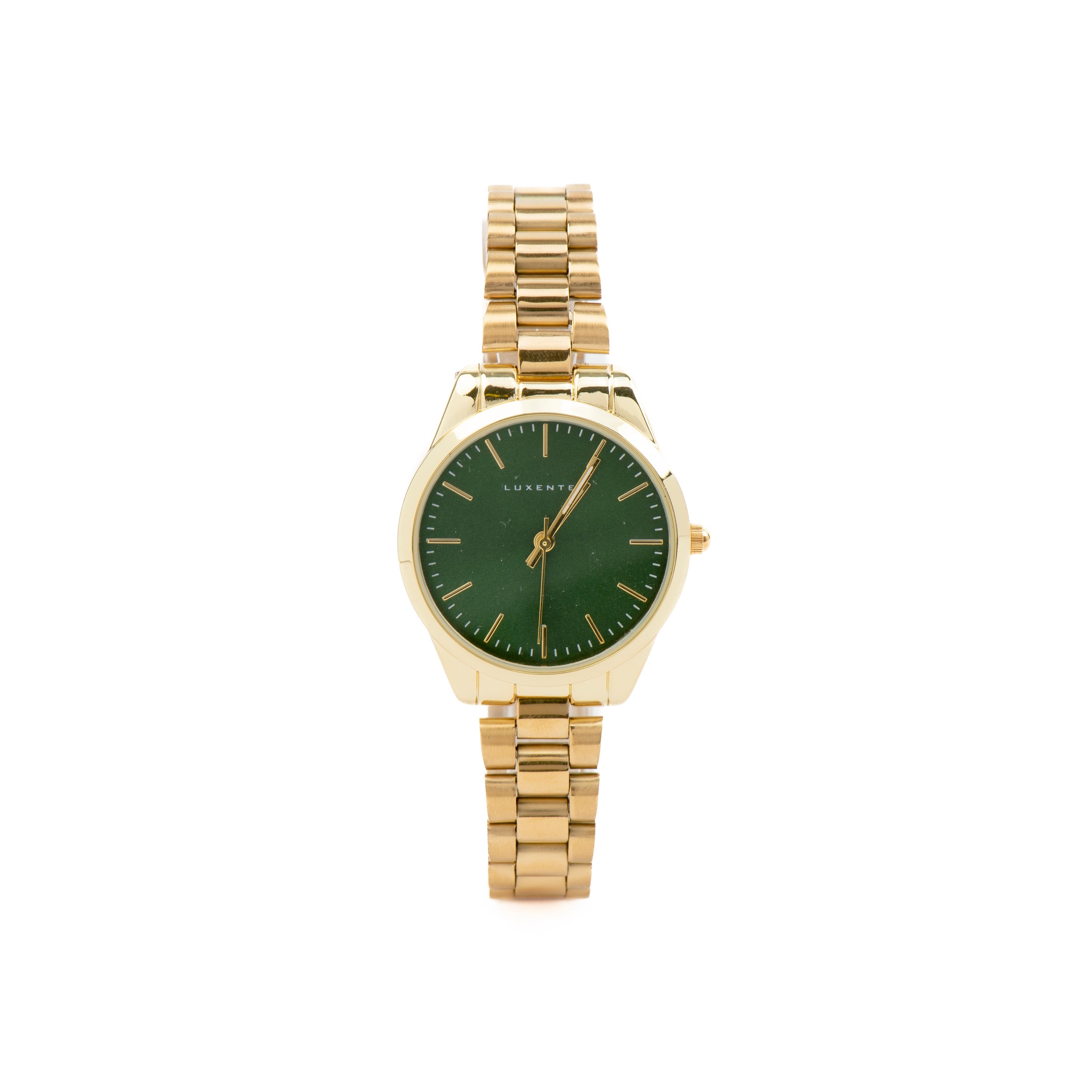 Reloj con Metalizado Verde acabado oro 18k - Verni