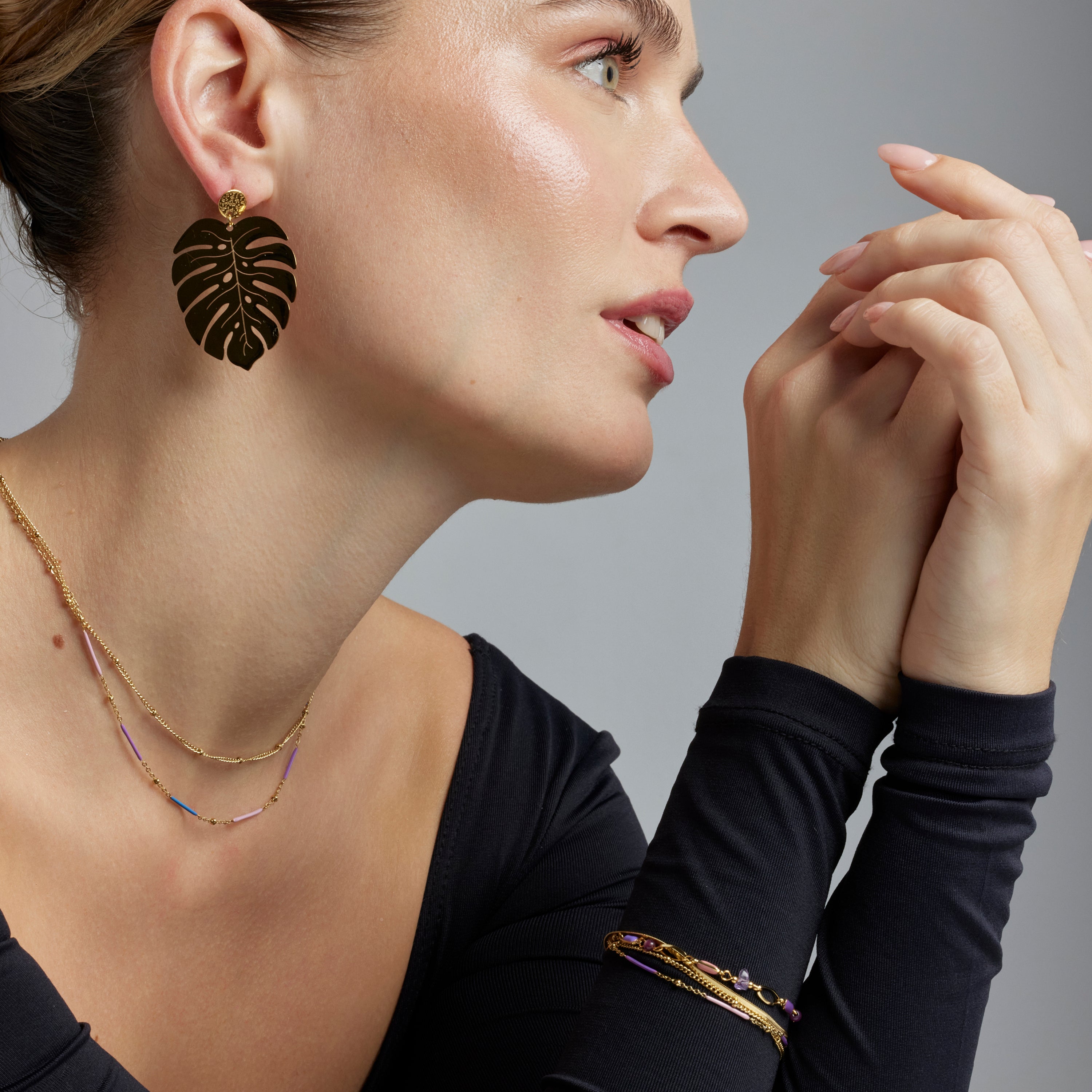 Pulsera con Lacado Multicolor acabado oro 18k - Rysai