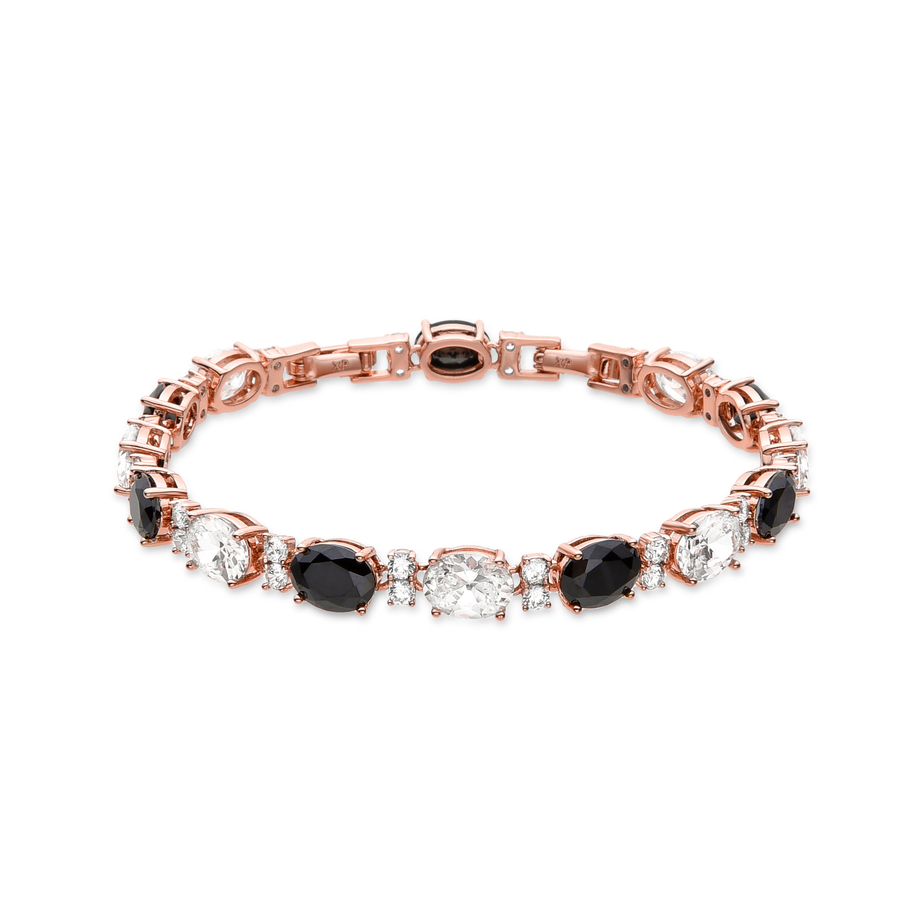 Pulsera de Circonita Onix acabada en oro amarillo 18K- Sionna