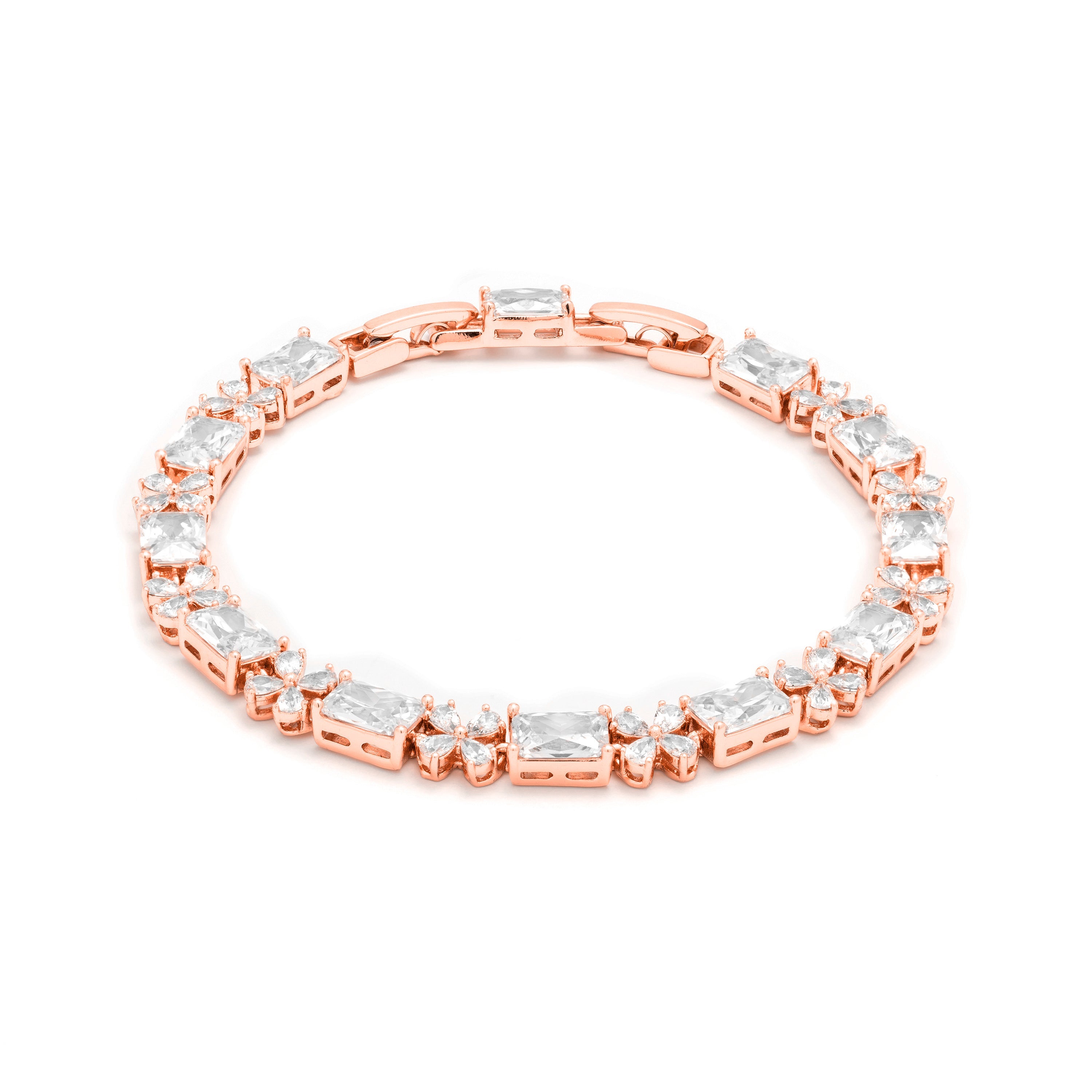 Pulsera con Circonita Brillante acabada en oro amarillo 18K - Aiue