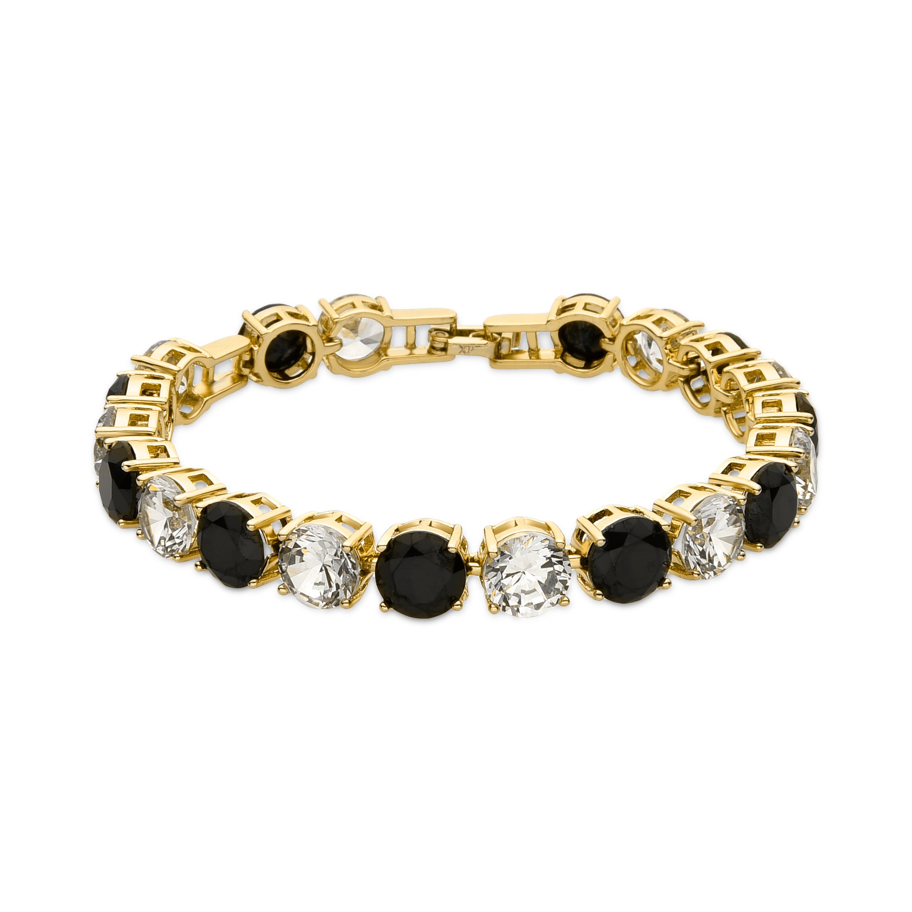 Bracelet avec Zircon Onyx finition or 18k - Siju