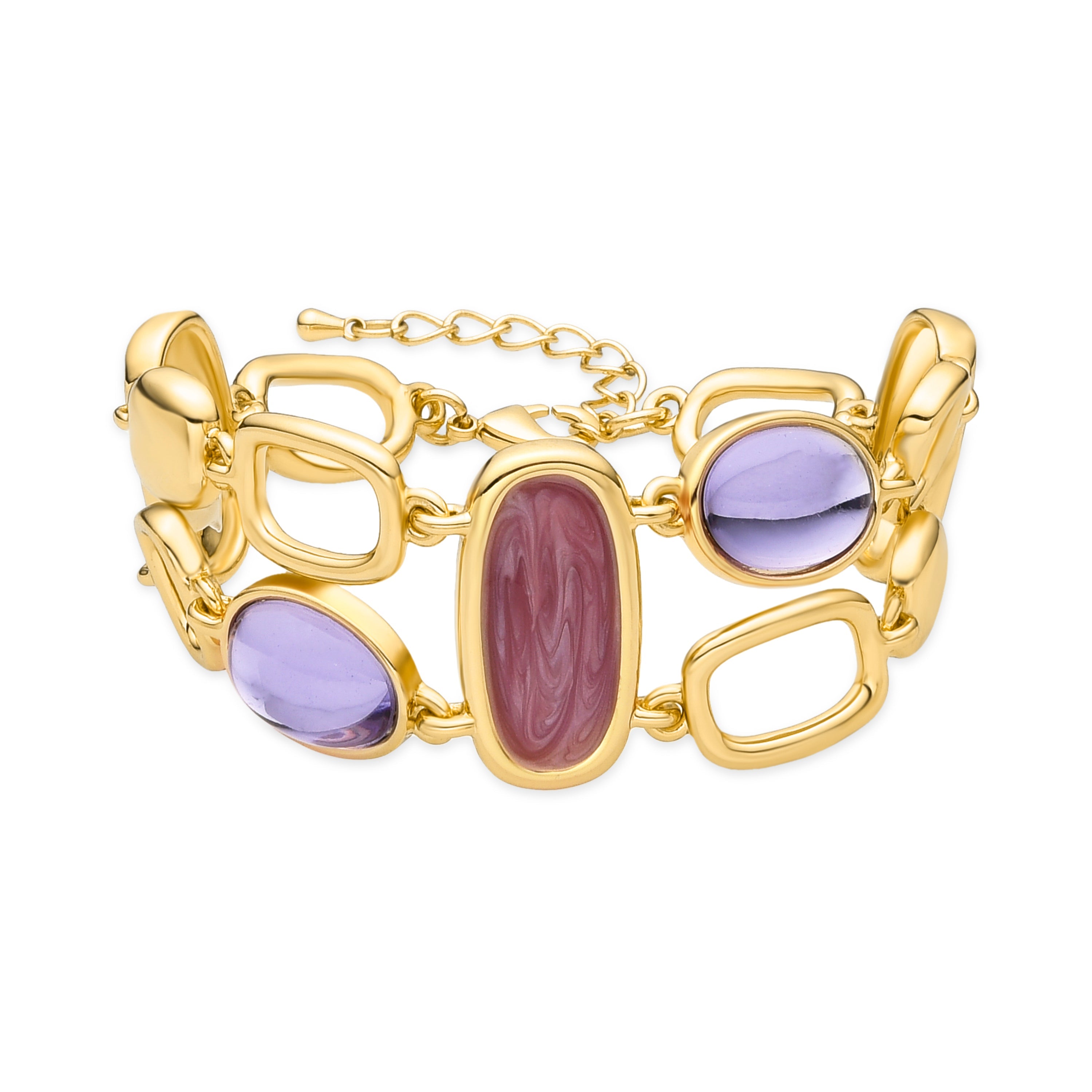 Bracelet en laque multicolore finition or 18k - Laido