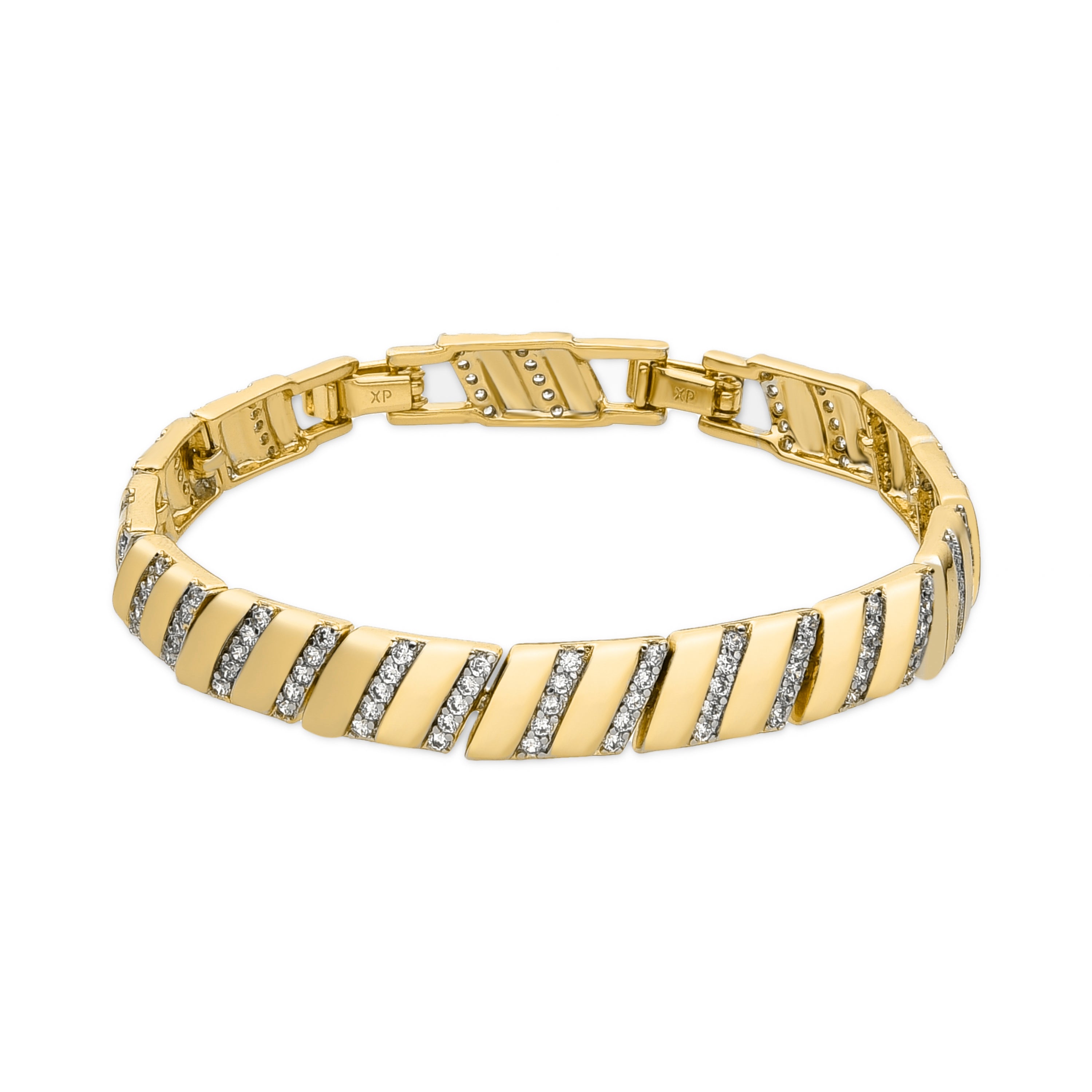 Pulsera con Circonita Brillante acabado oro 18k - Xokri