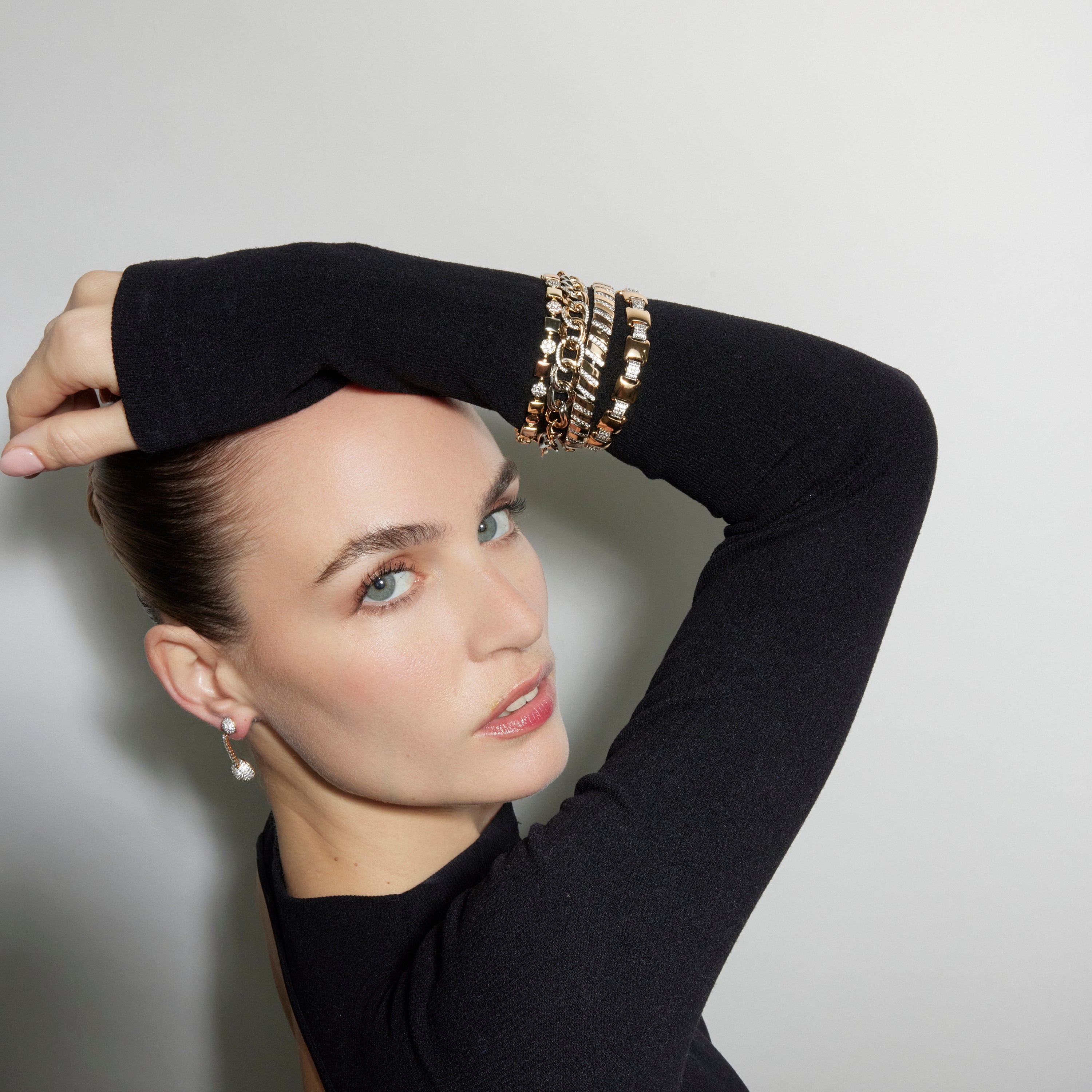 Bracciale con Zirconia Brillante finitura oro 18k - Diabri