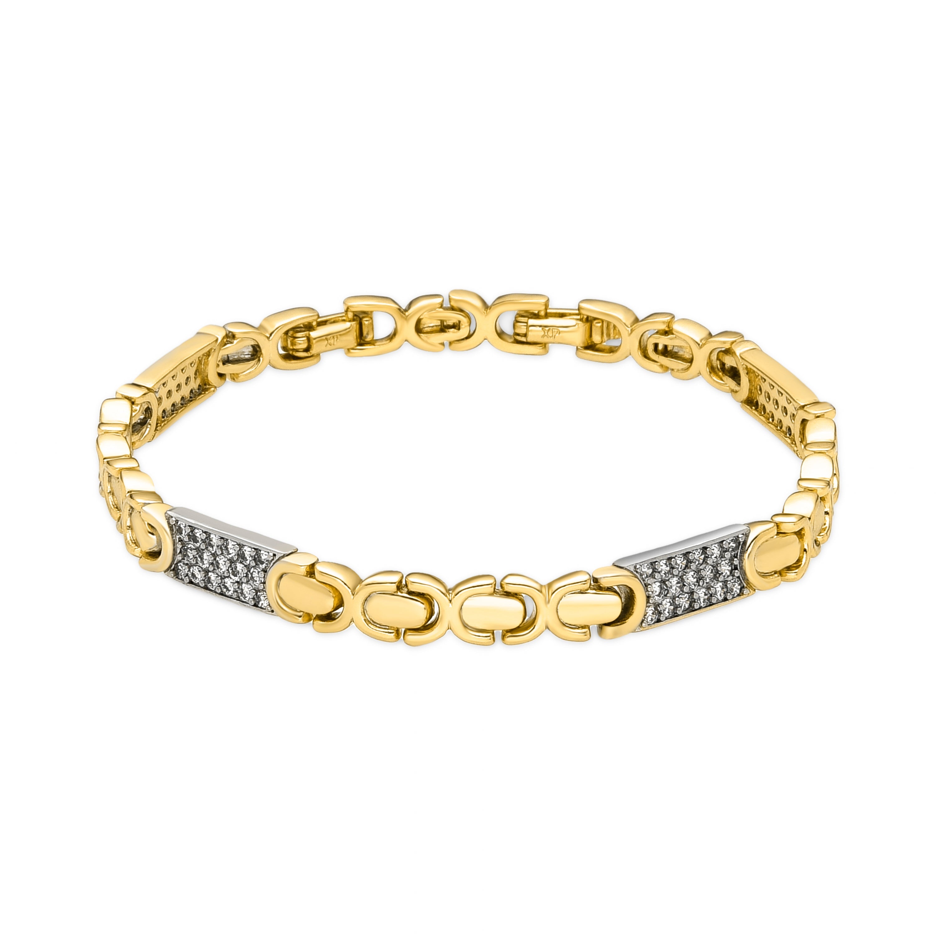 Bracciale con Zirconia Brillante finitura oro 18k - Tenik