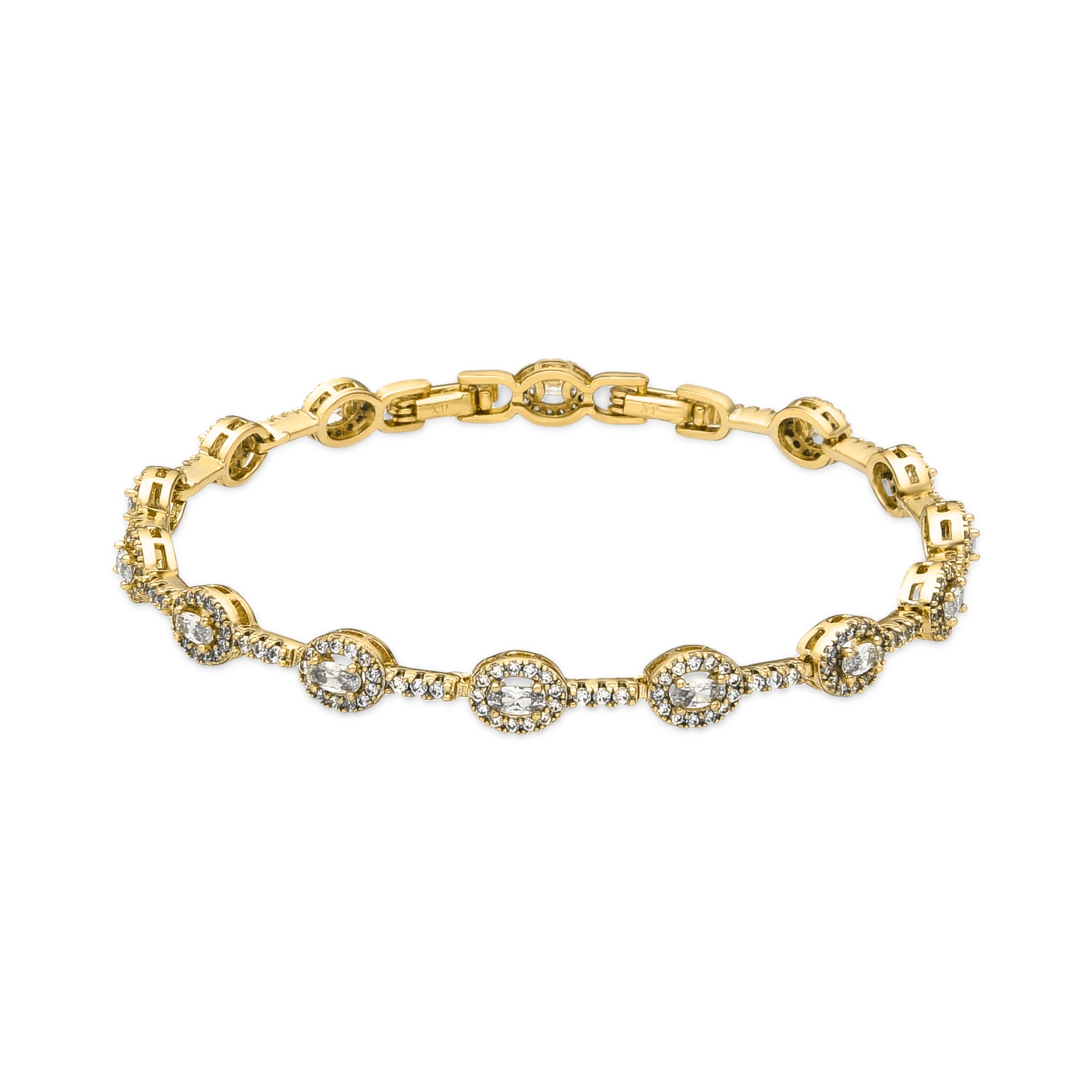Bracciale con Zirconia Brillante finitura oro 18k - Thanis