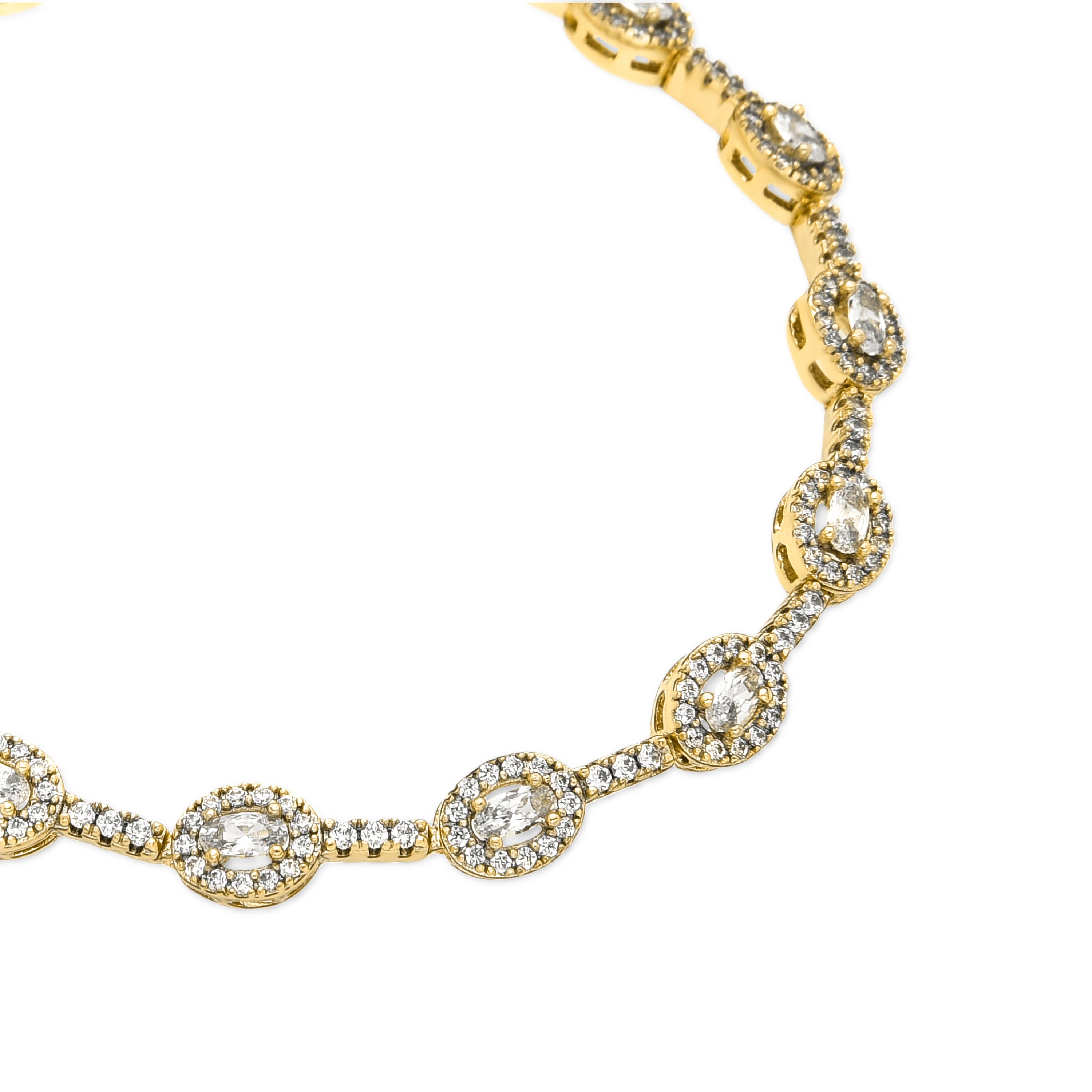 Bracciale con Zirconia Brillante finitura oro 18k - Thanis